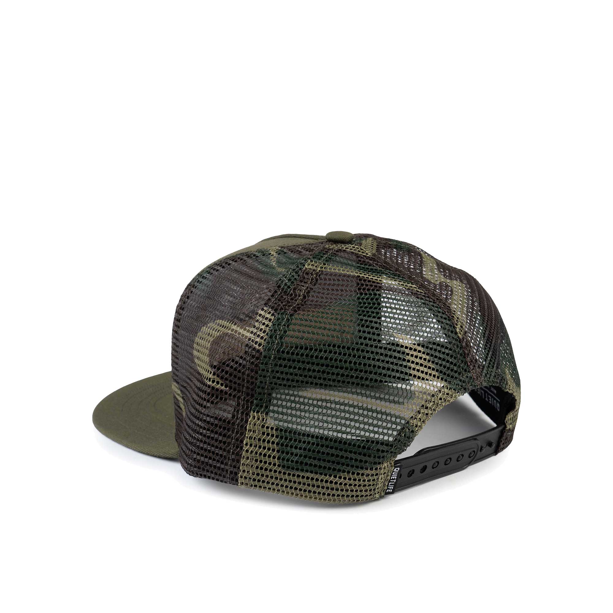 The Quiet Life Middle Of Nowhere Trucker, Olive/Camo — available at Norwood