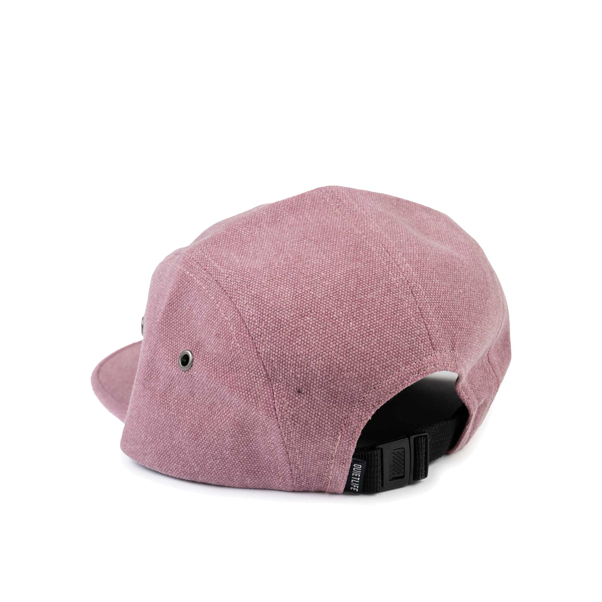 The Quiet Life Overdyed 5 Panel Camper Hat, Wine — available at Norwood