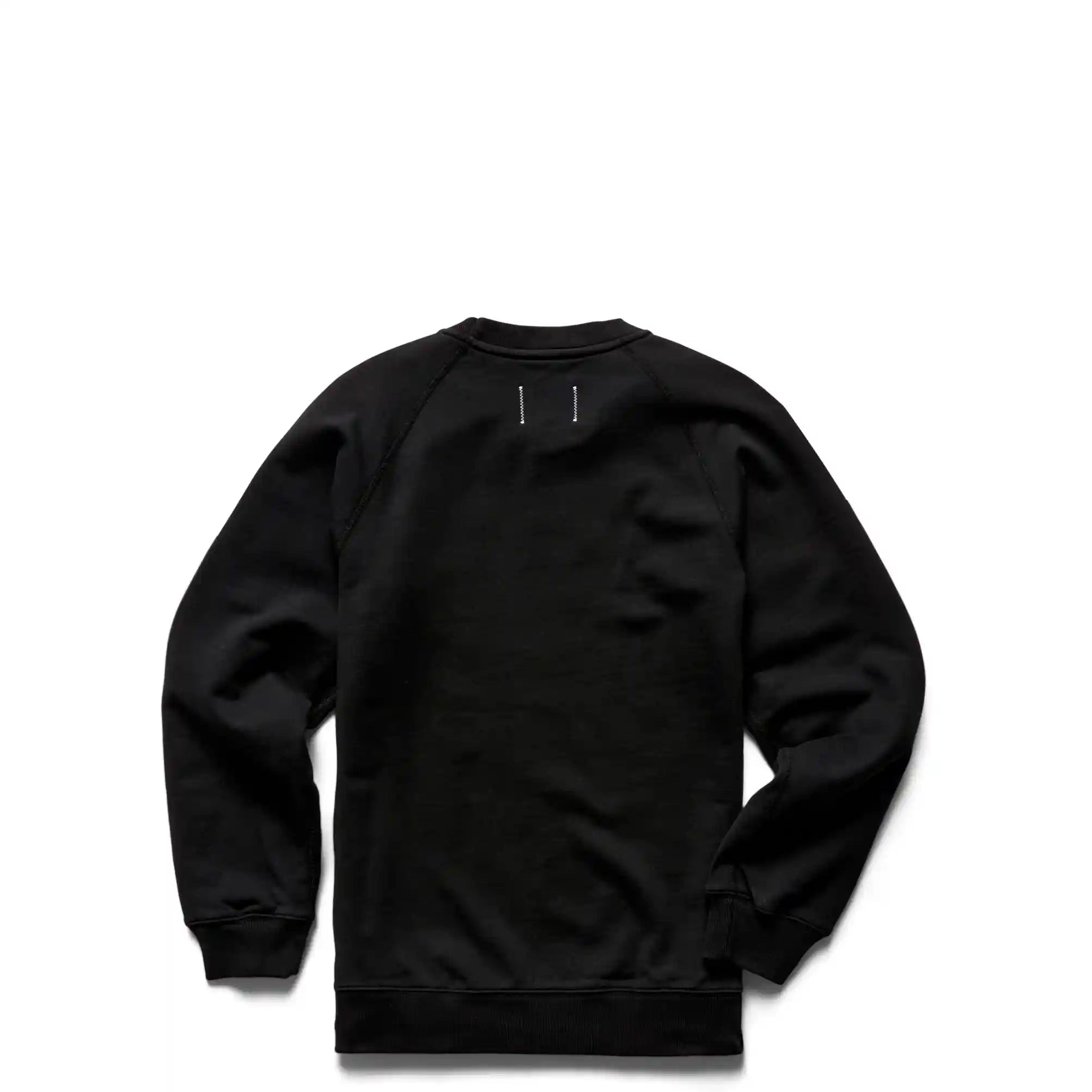 Reigning Champ Midweight Terry Classic Crewneck, black — available at Norwood