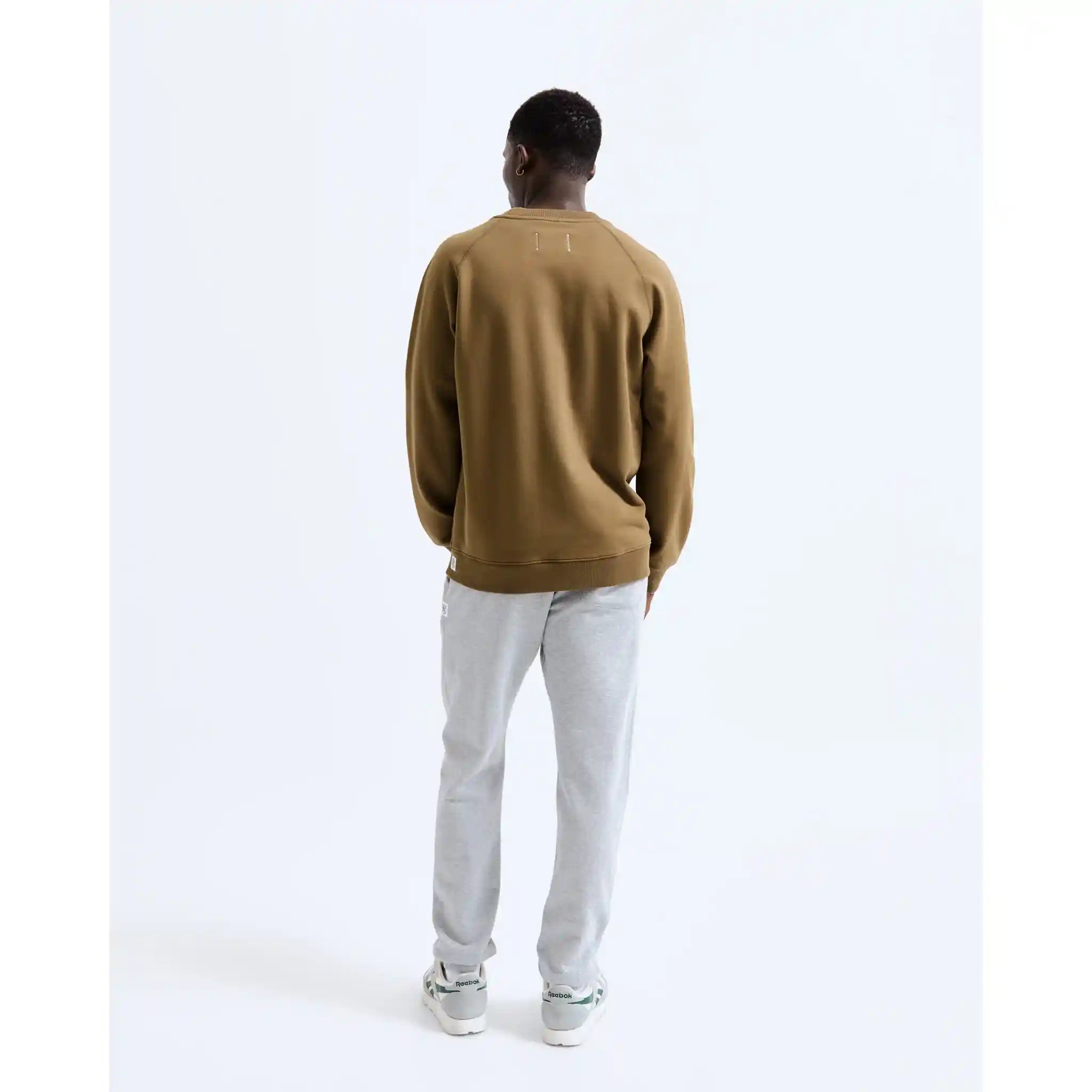 Reigning Champ Midweight Terry Classic Crewneck, clay — available at Norwood