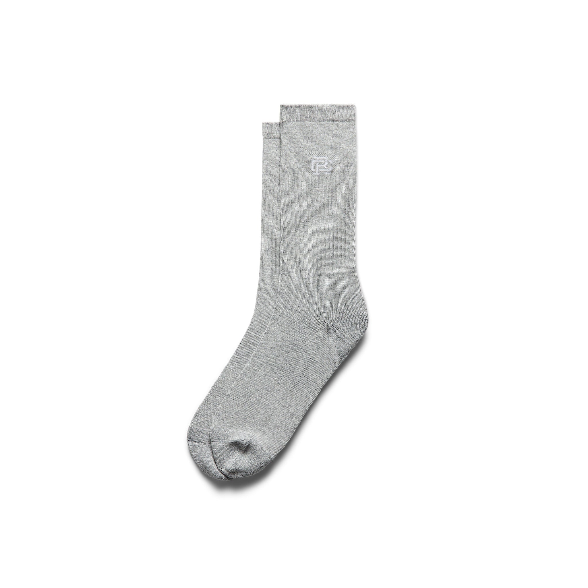 Reigning Champ Crew Sock, h. grey/white