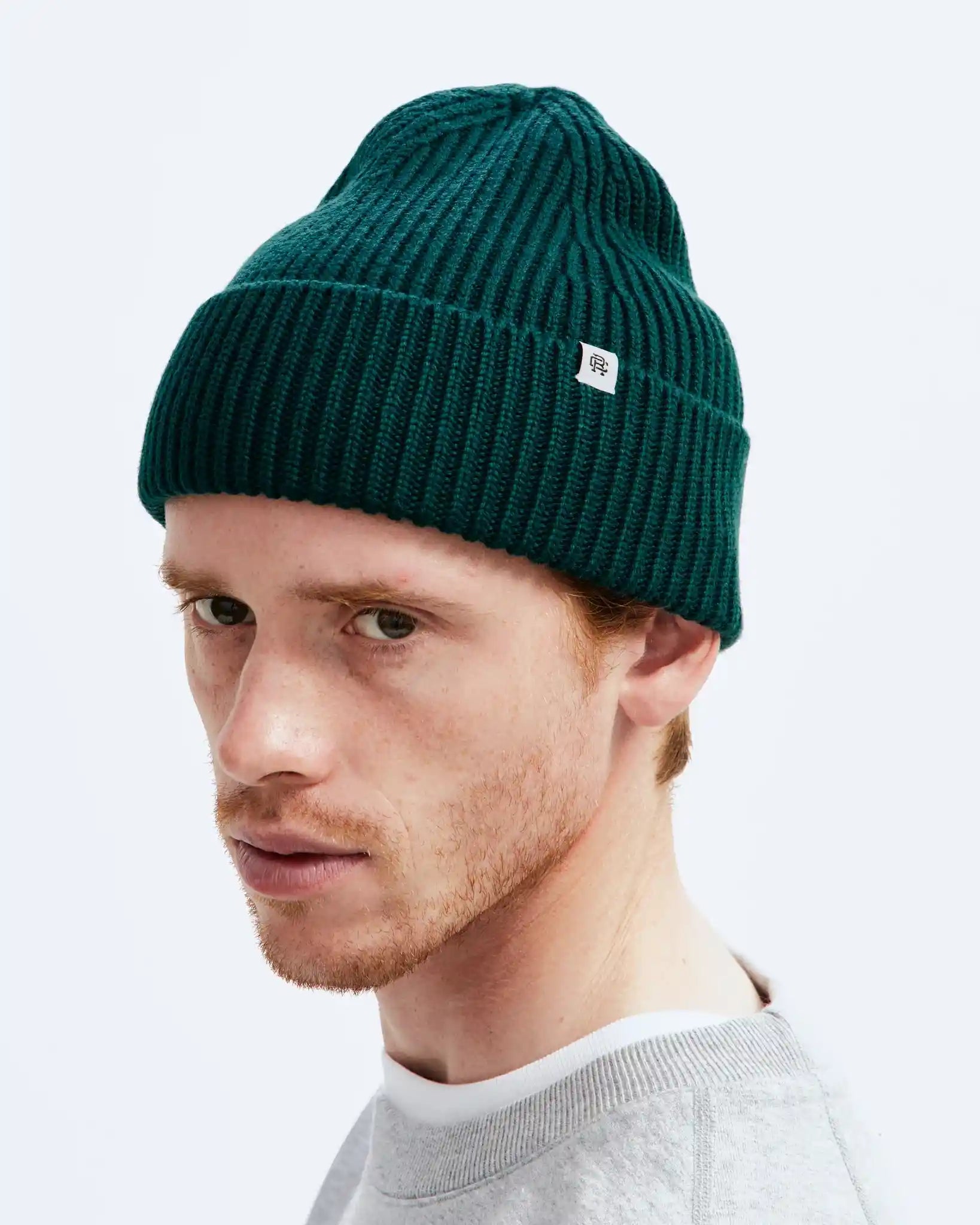 Reigning Champ Watch Cap, british racing green — available at Norwood