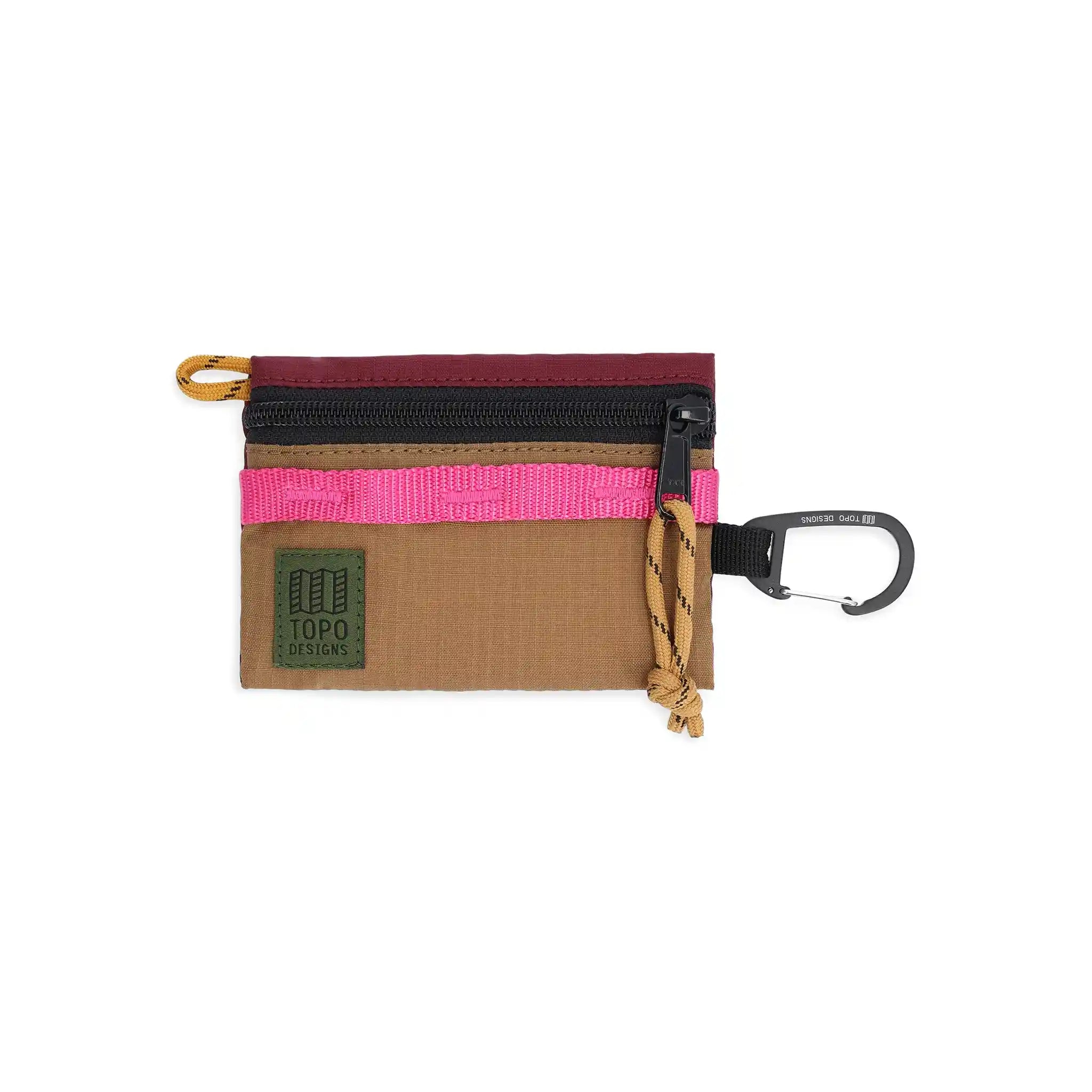 Topo Designs ACC Bag Micro - Mountain, burgundy/dark khaki