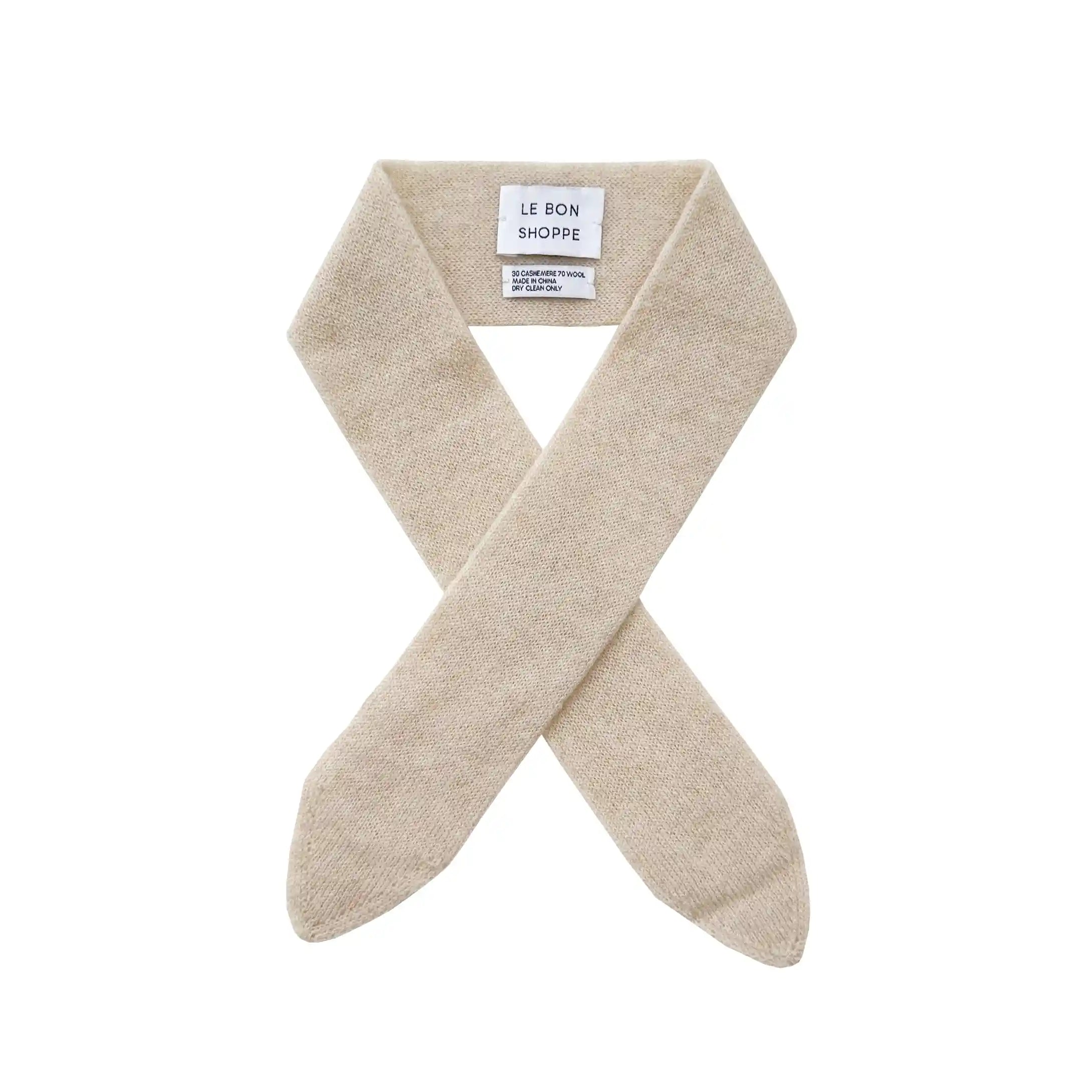 Le Bon Shoppe Cashmere Skinny Scarf, oat
