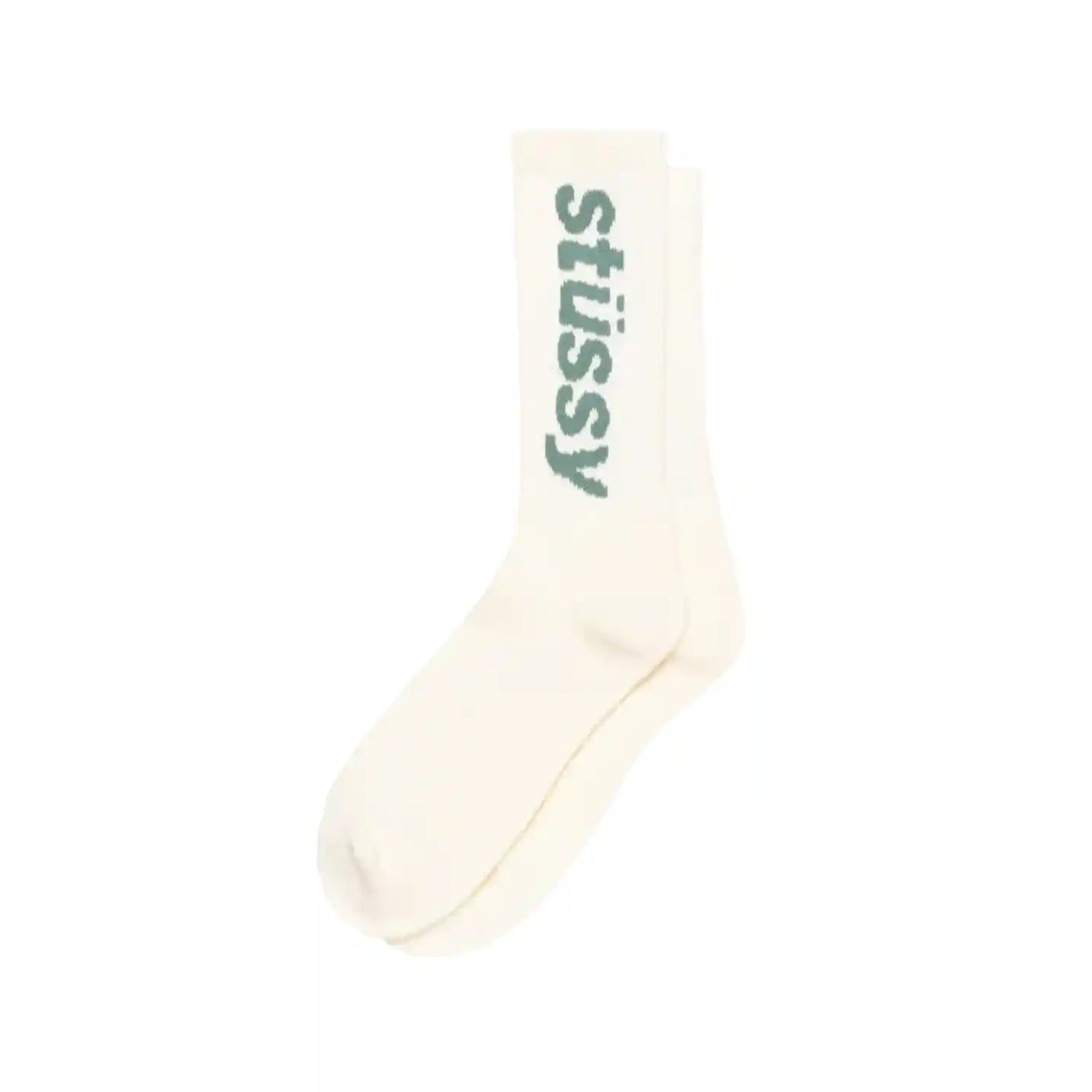 Stussy Helvetica Crew Socks, chiffon/stone