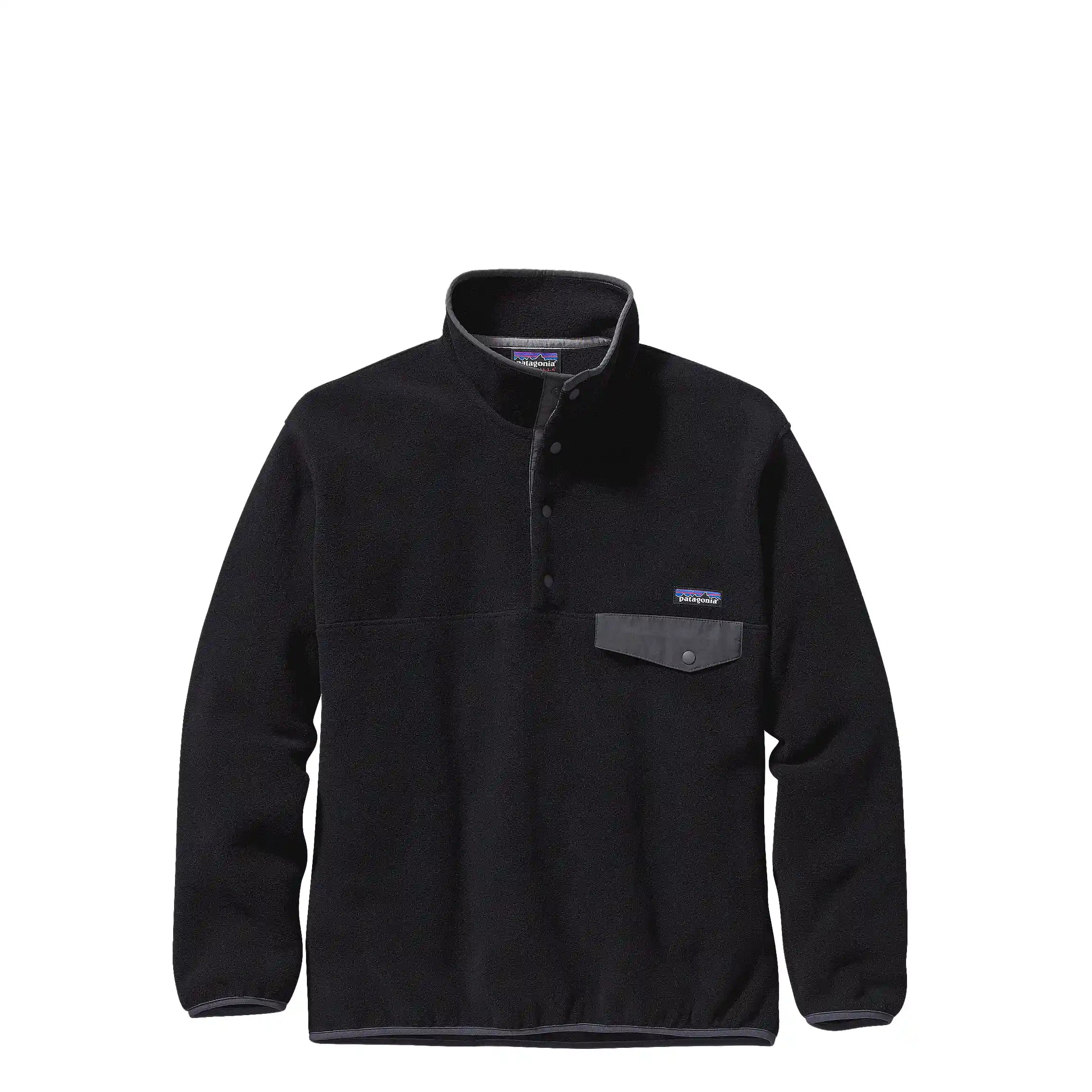 Patagonia Synchilla Snap-T Pullover, black w/forge grey