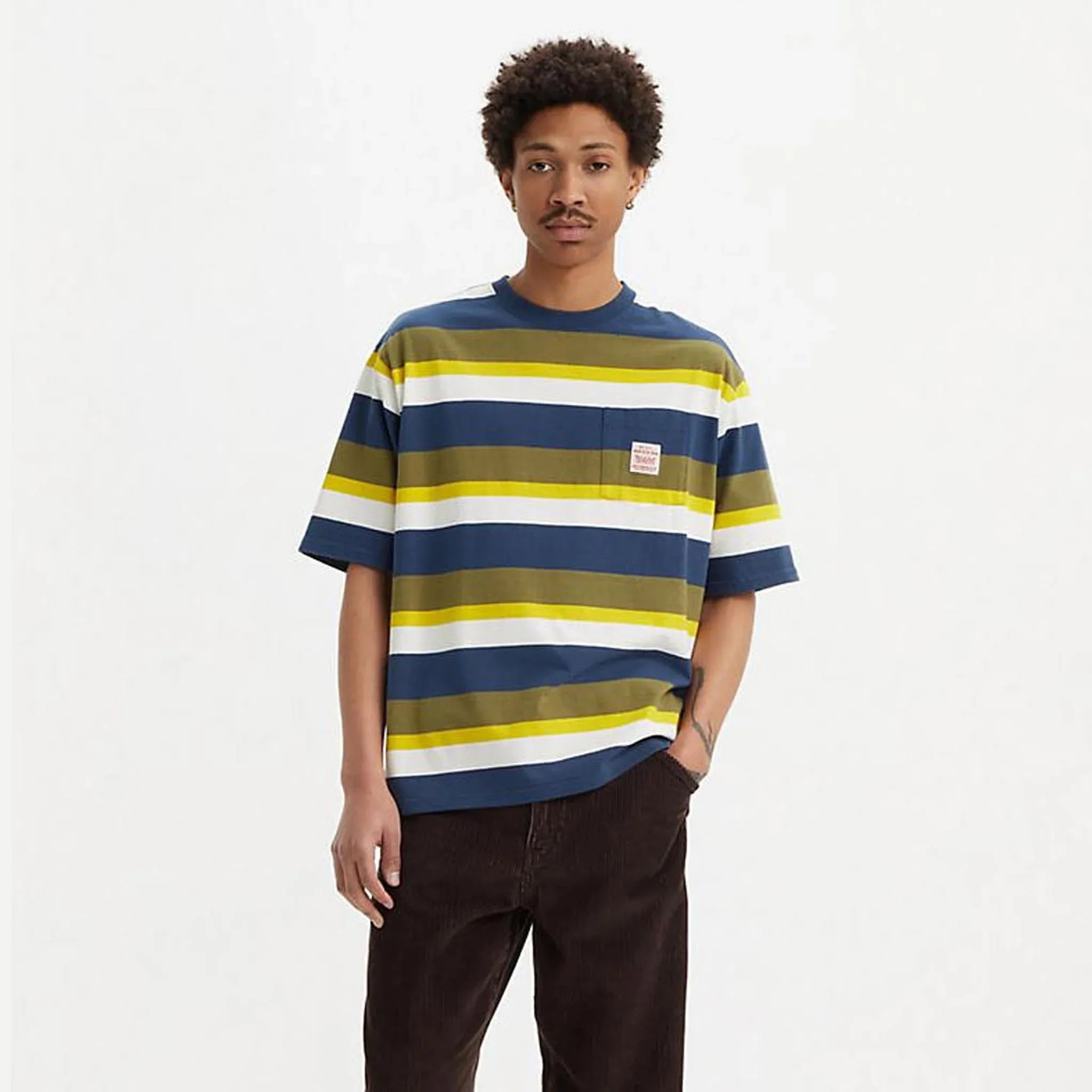 Levi's Workwear Tee, blocking stripe spellbound