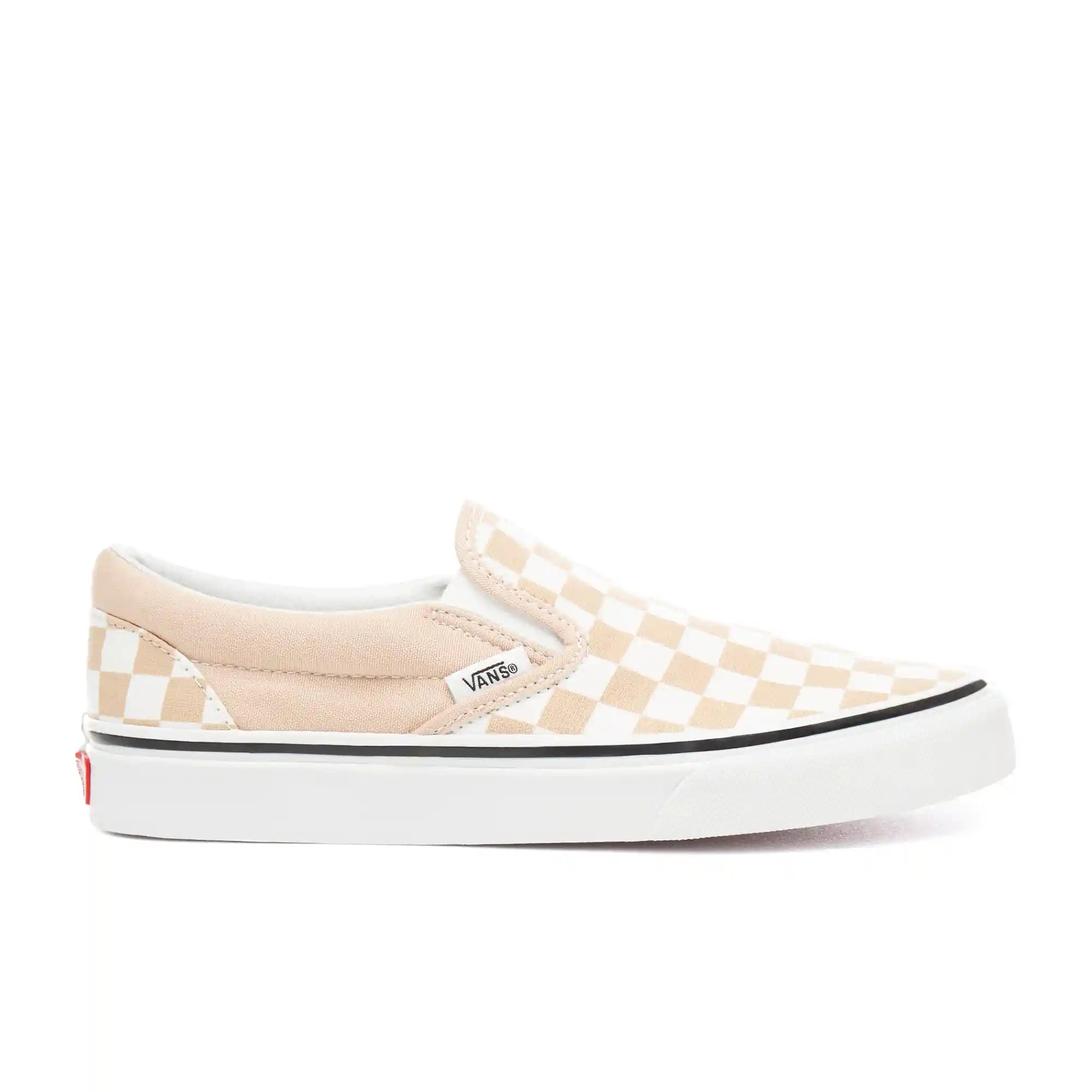 Vans Womens Classic Slip-On Shoes, (checkerboard) frappe/true white