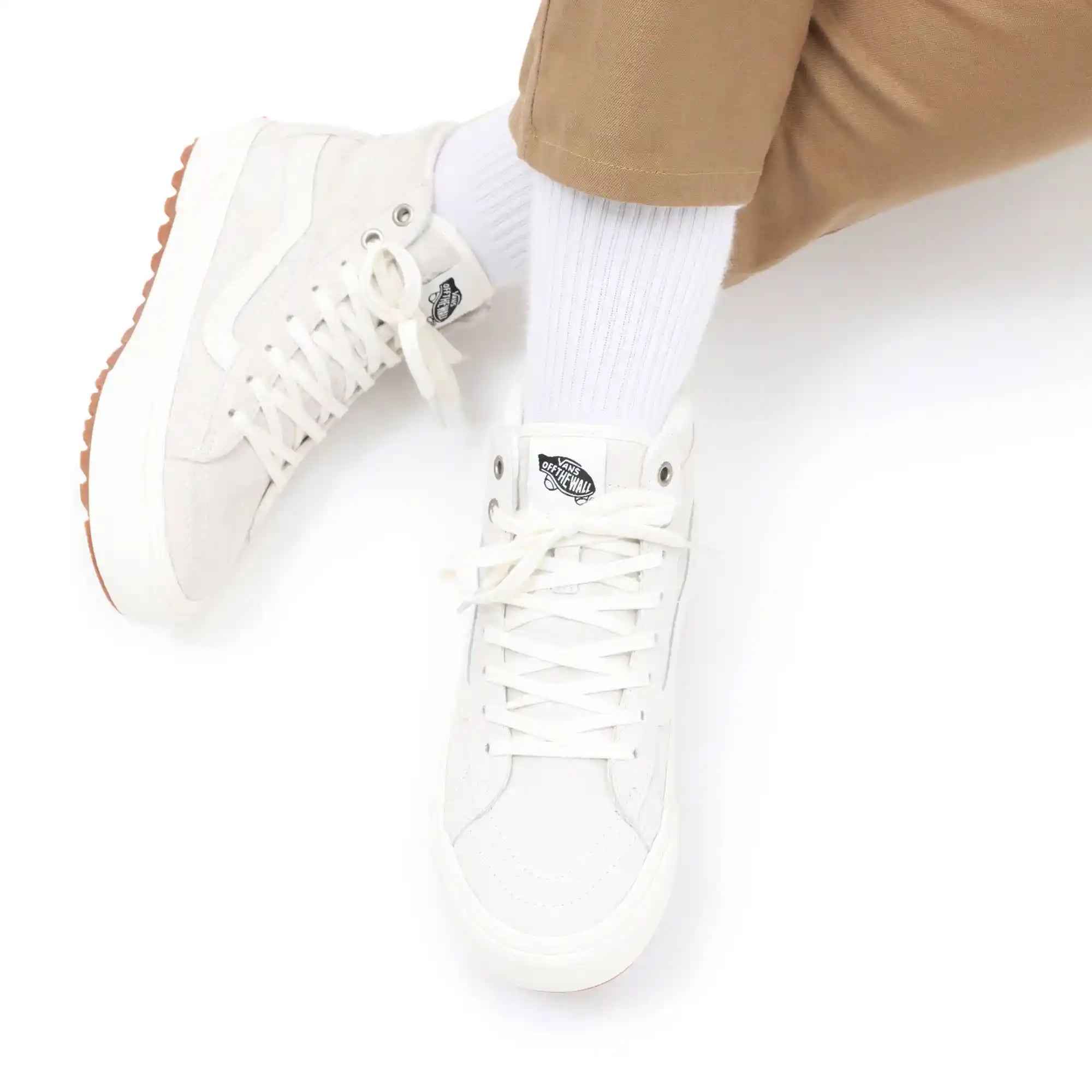 Vans Womens Sk8-Hi® MTE-1, marshmallow/marshmallow — available at Norwood