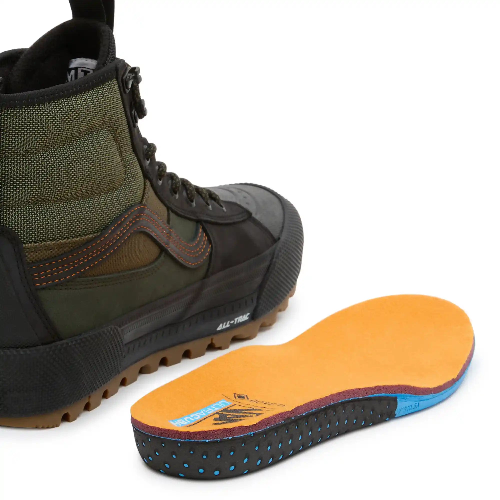 Vans Sk8-Hi Gore-Tex MTE-3, olive/black — available at Norwood