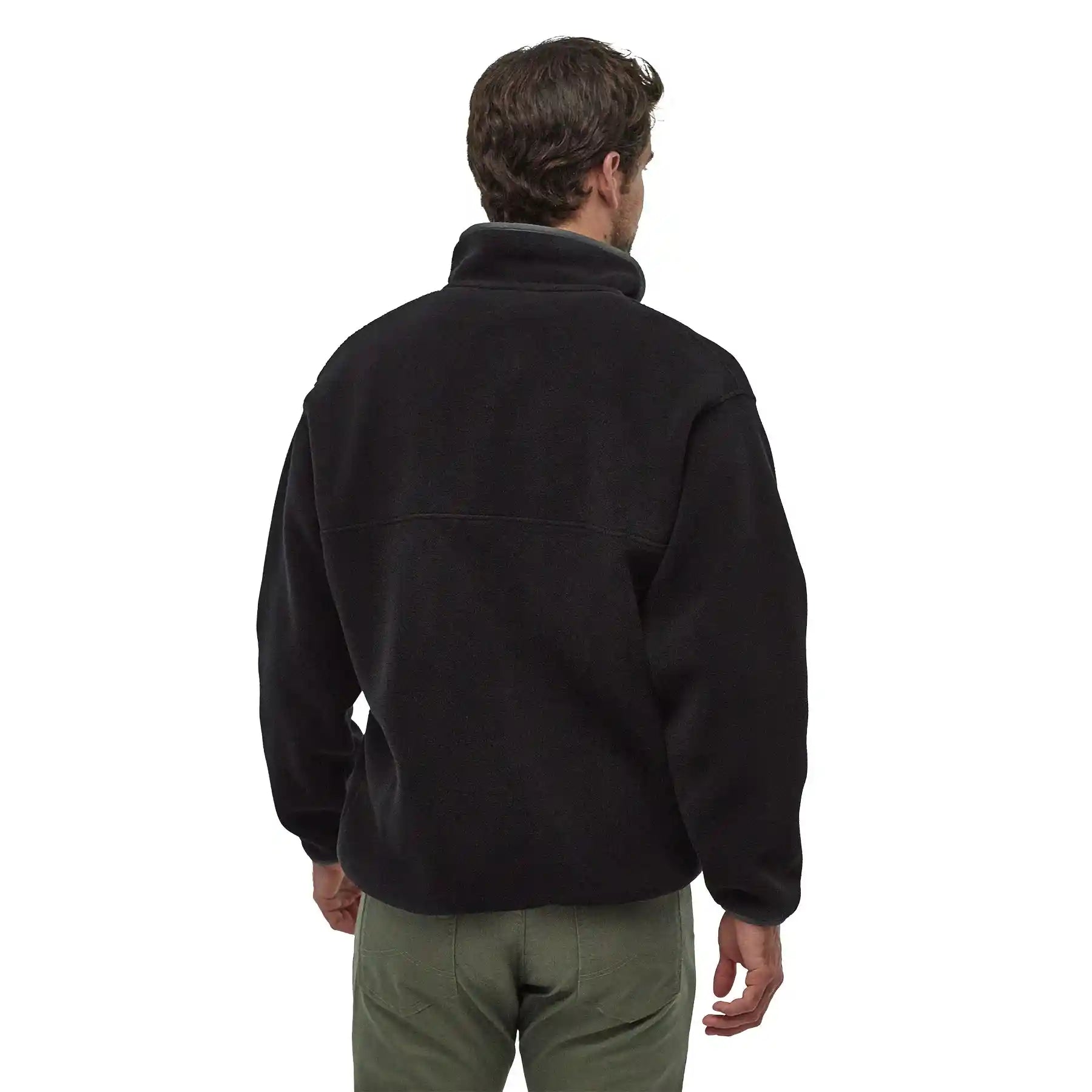 Patagonia Synchilla Snap-T Pullover, black w/forge grey — available at Norwood