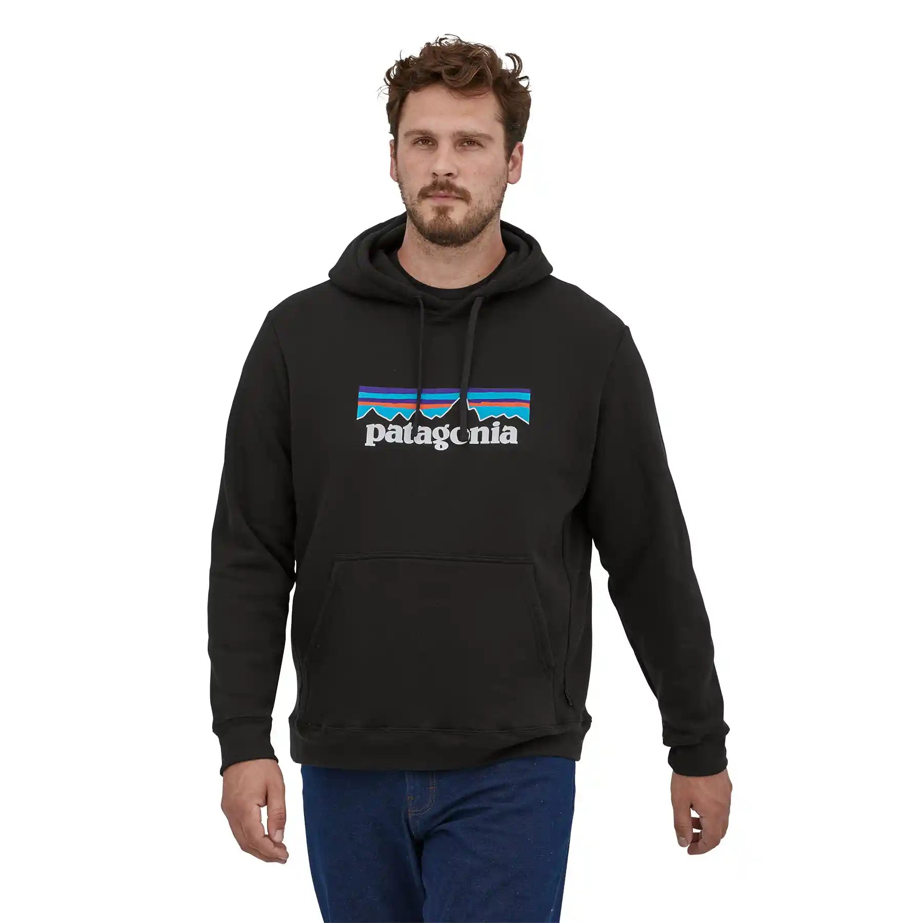 Patagonia P-6 Logo Uprisal Hoody, black — available at Norwood