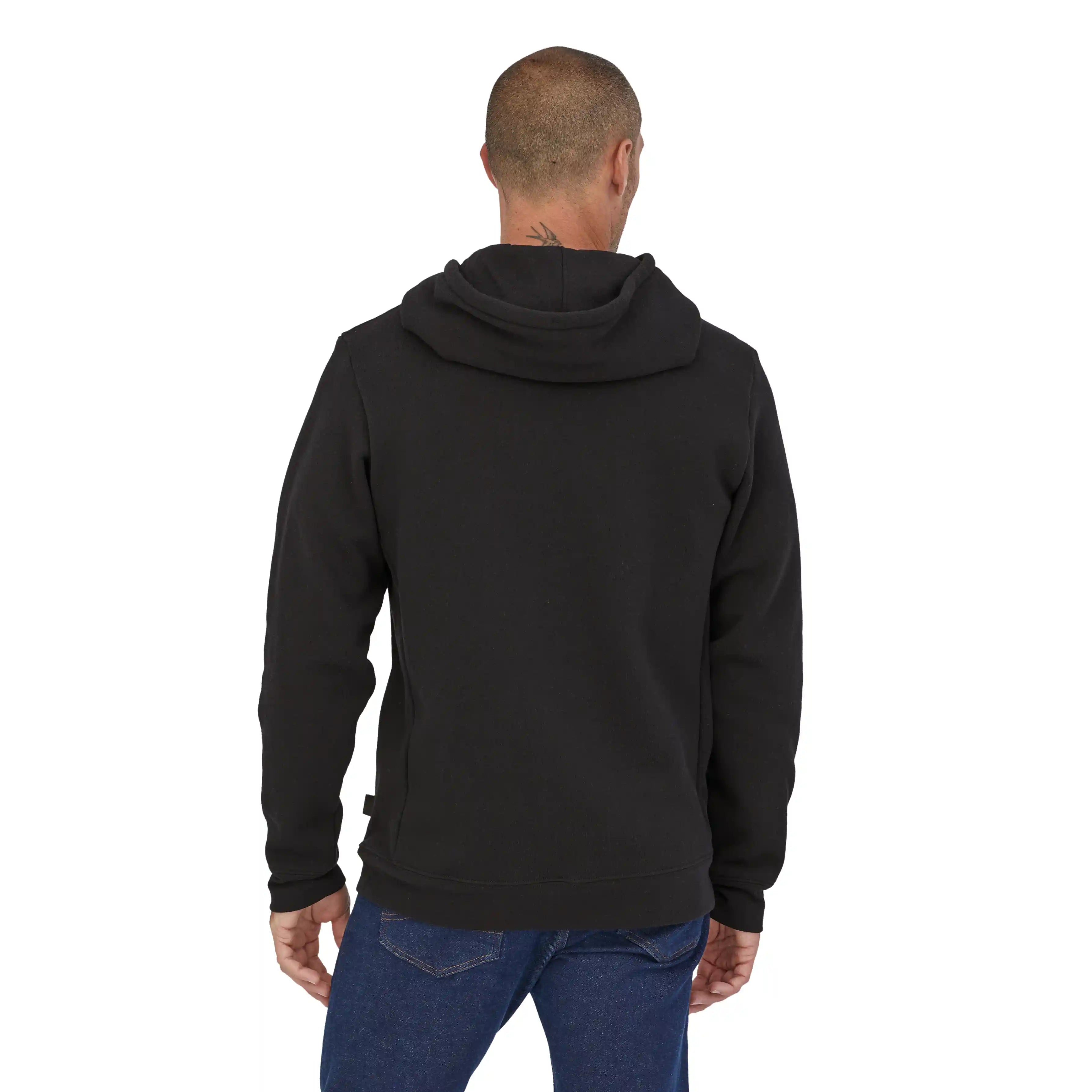 Patagonia P-6 Logo Uprisal Hoody, black — available at Norwood