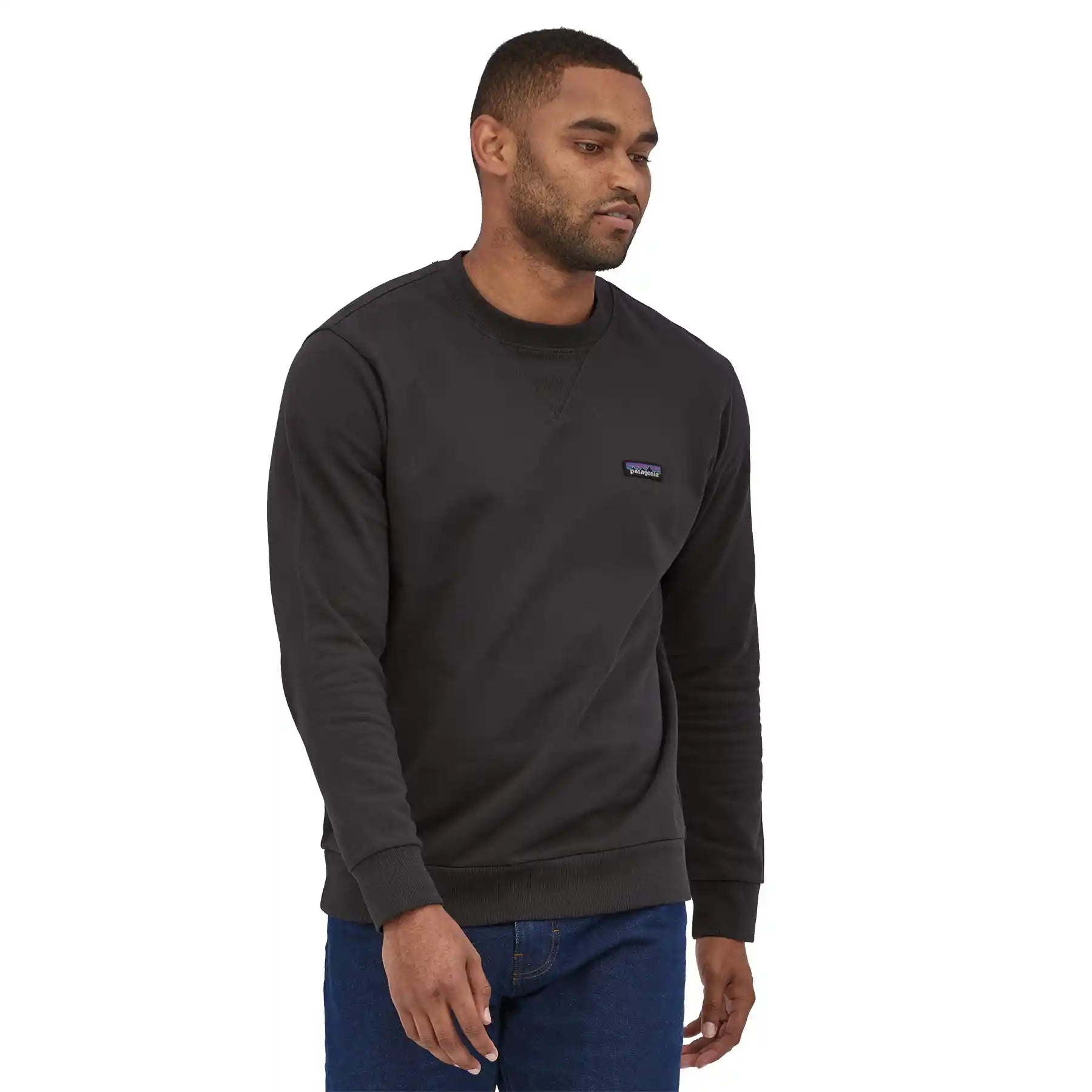 Patagonia Regenerative Organic Certified Cotton Crewneck Sweatshirt, ink black — available at Norwood
