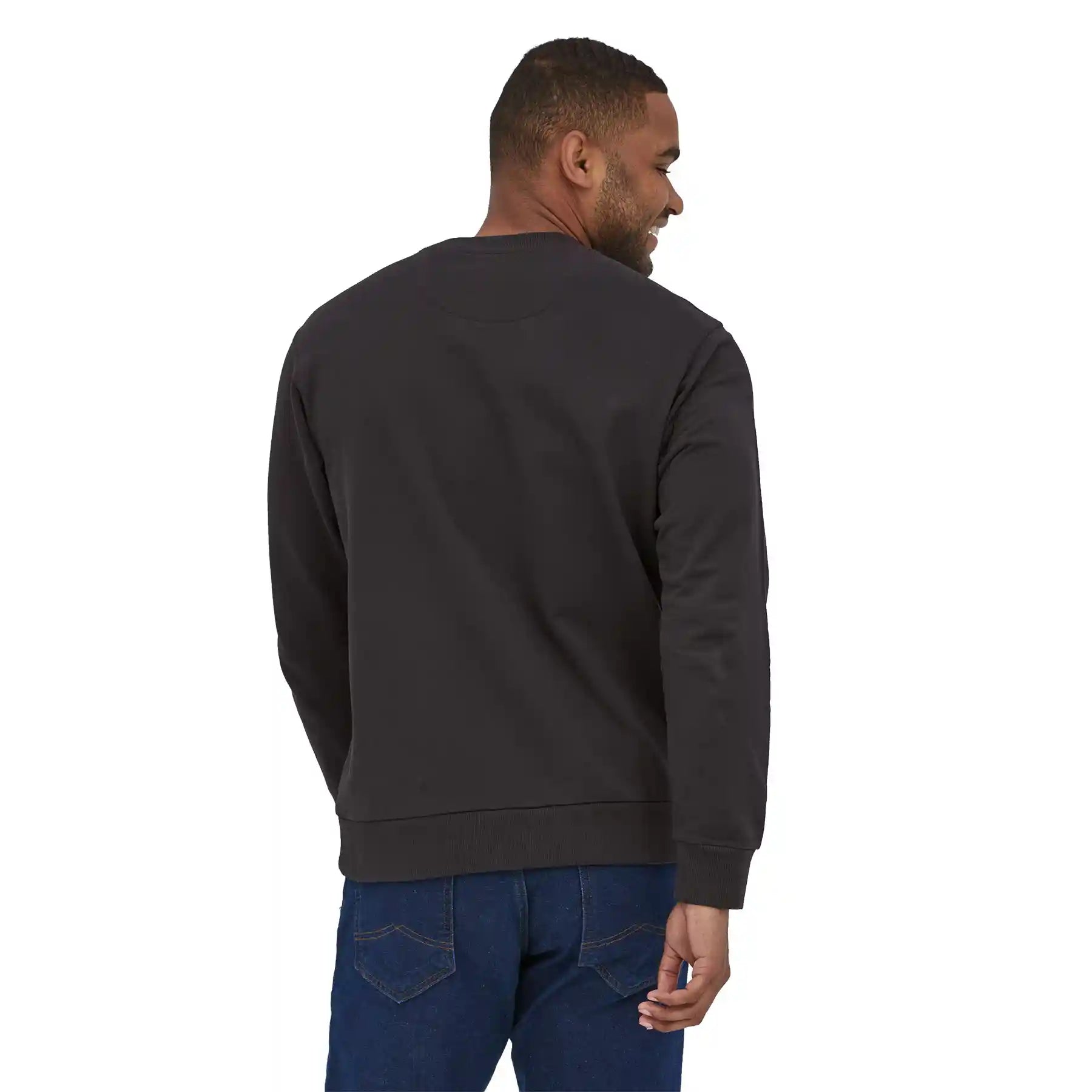Patagonia Regenerative Organic Certified Cotton Crewneck Sweatshirt, ink black — available at Norwood