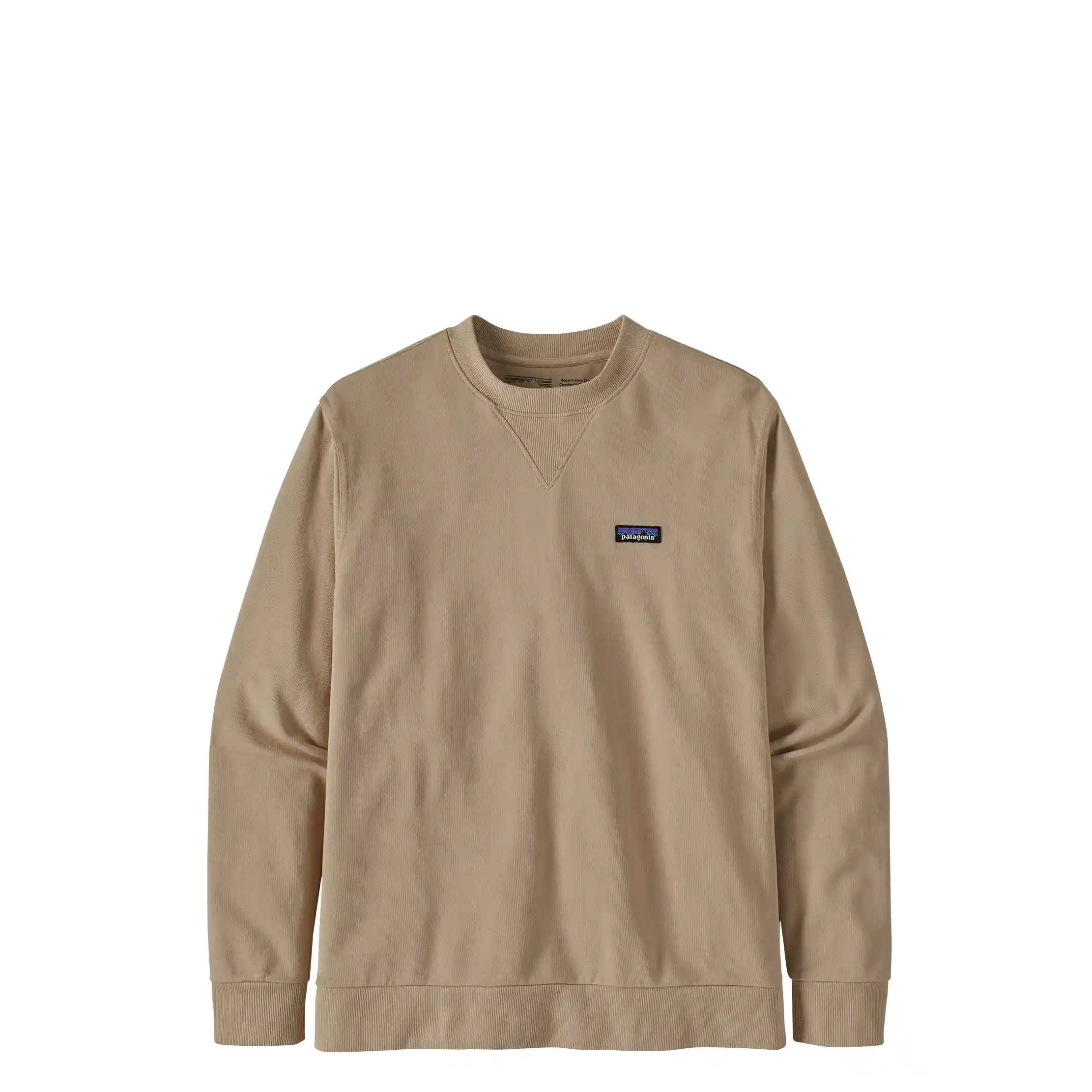 Patagonia Regenerative Organic Certified Cotton Crewneck Sweatshirt, oar tan