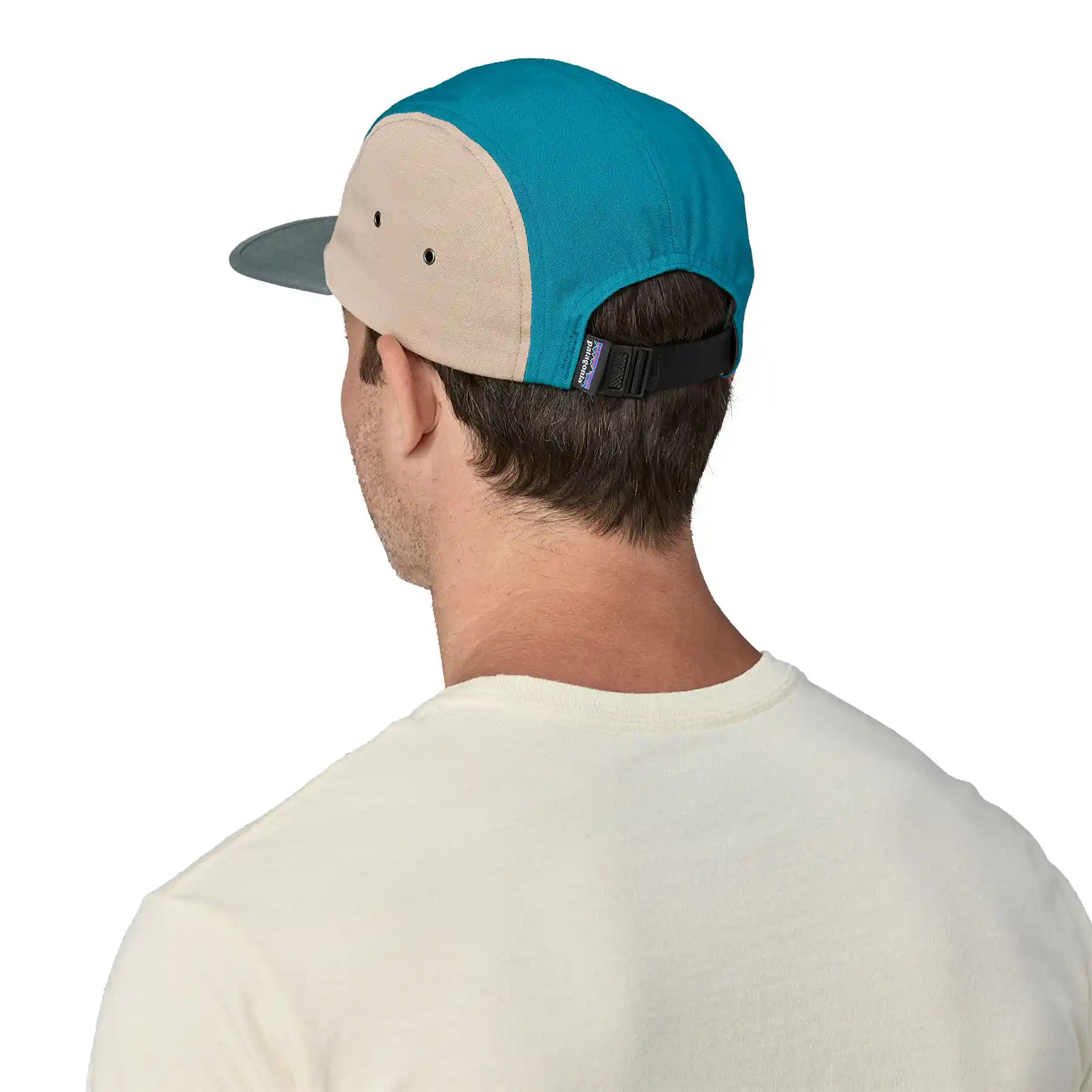 Patagonia P-6 Label Maclure Hat, lagom blue — available at Norwood