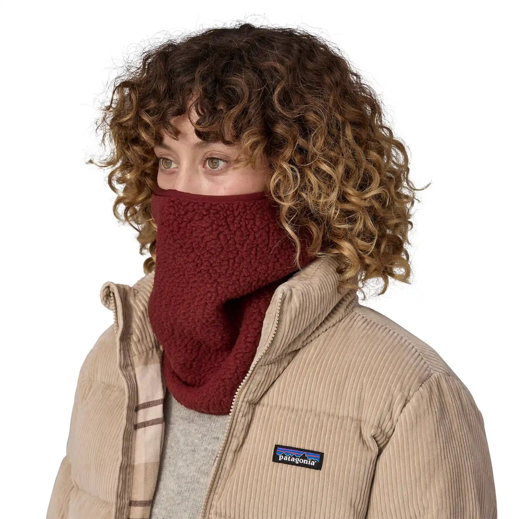 Patagonia Retro Pile Gaiter, carmine red — available at Norwood