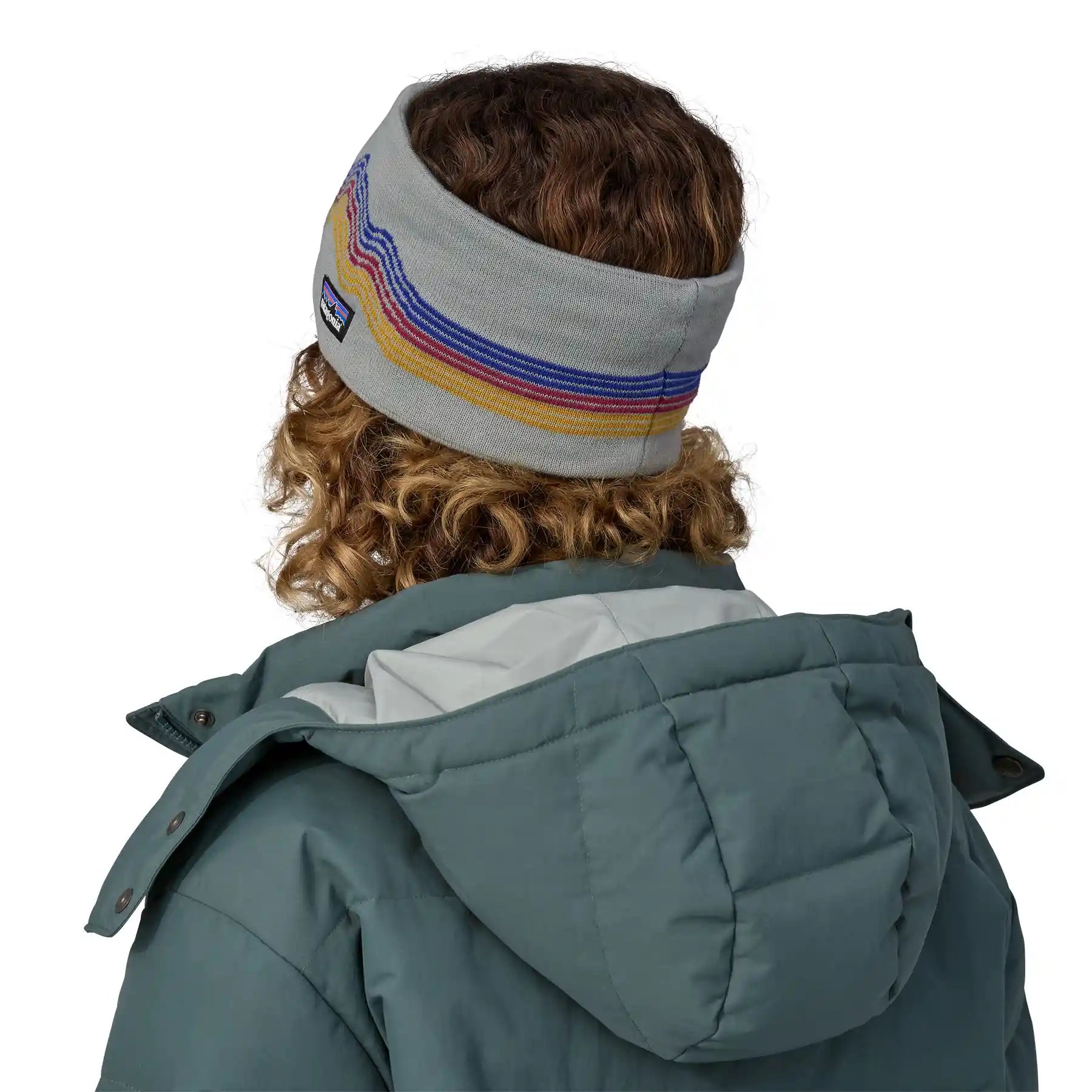 Patagonia Powder Town Headband, ridge rise: sleet green — available at Norwood
