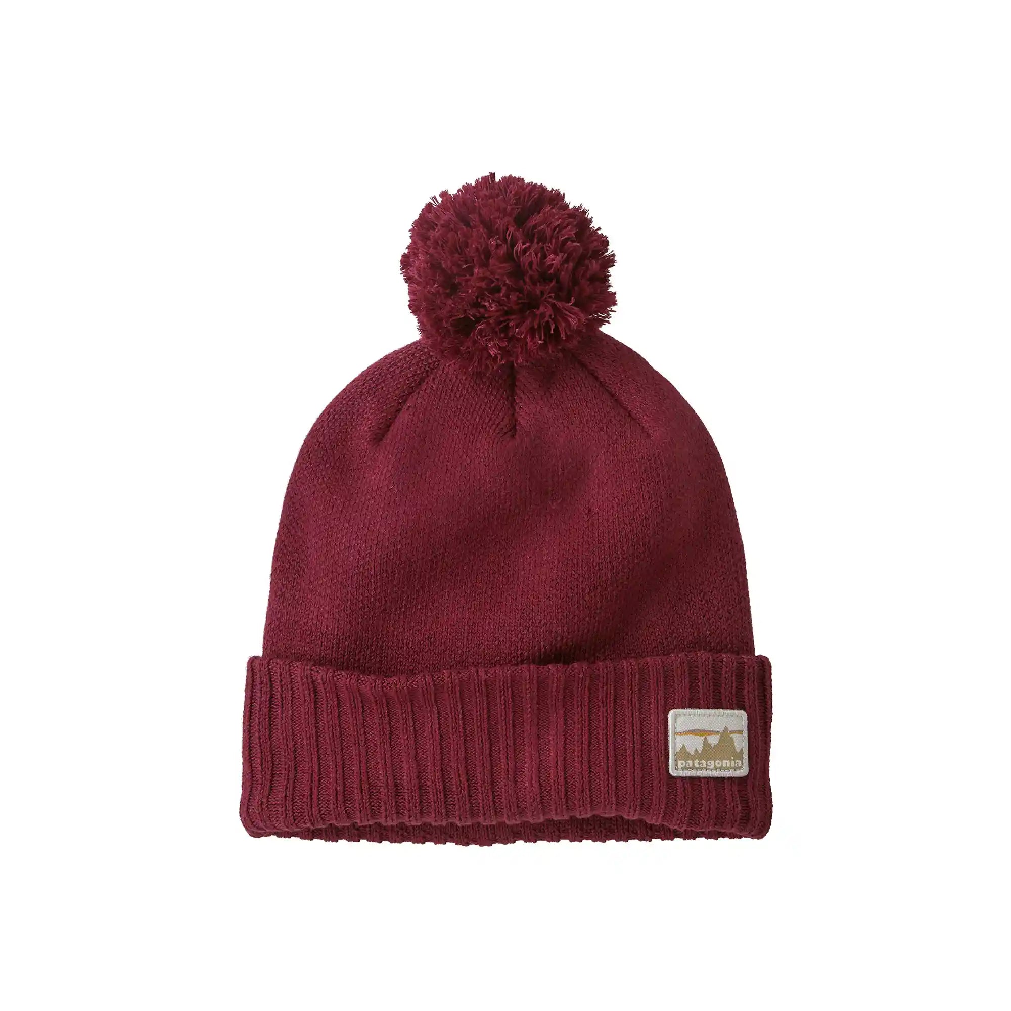 Patagonia Powder Town Beanie, 73 skyline: carmine red