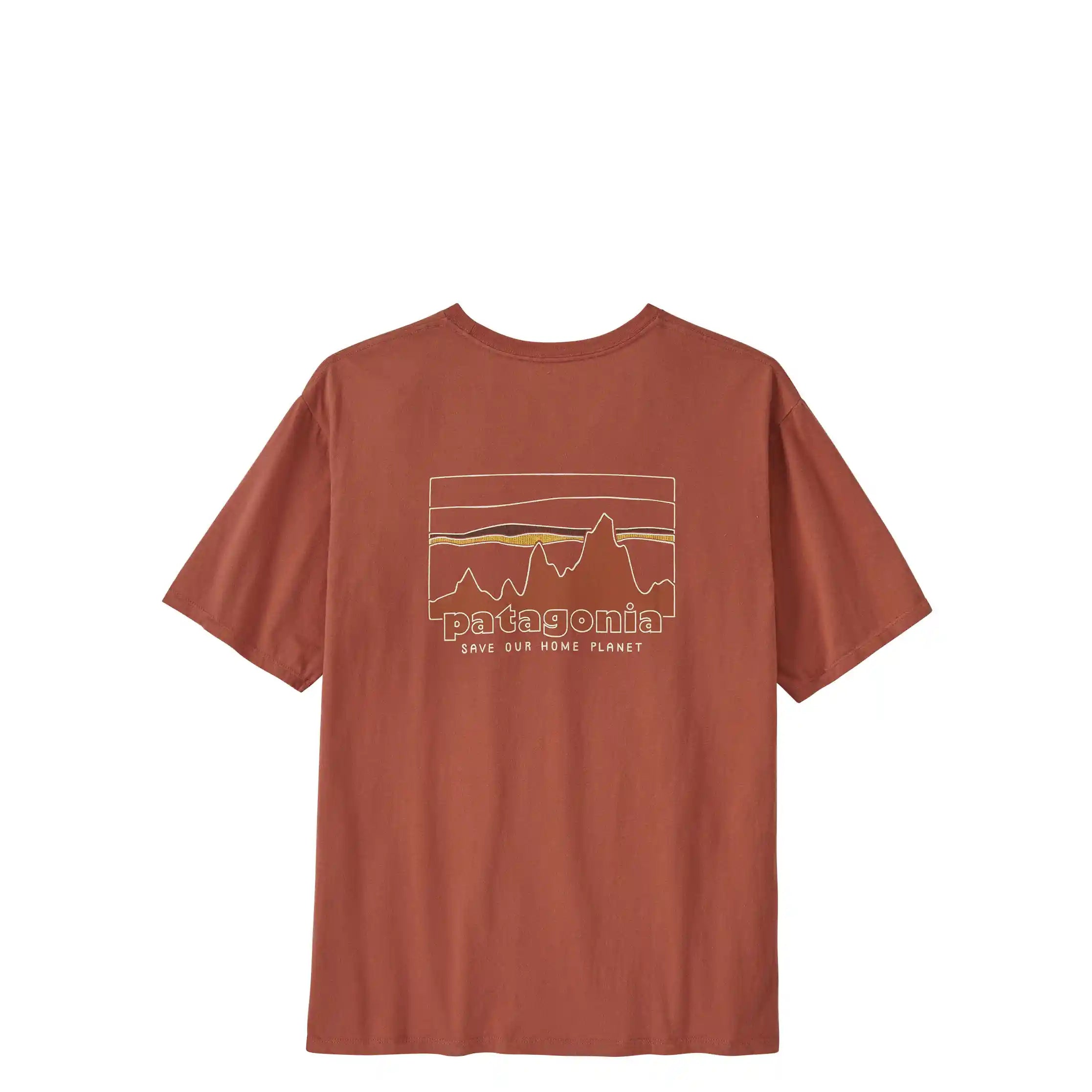 Patagonia '73 Skyline Organic T-Shirt, burl red