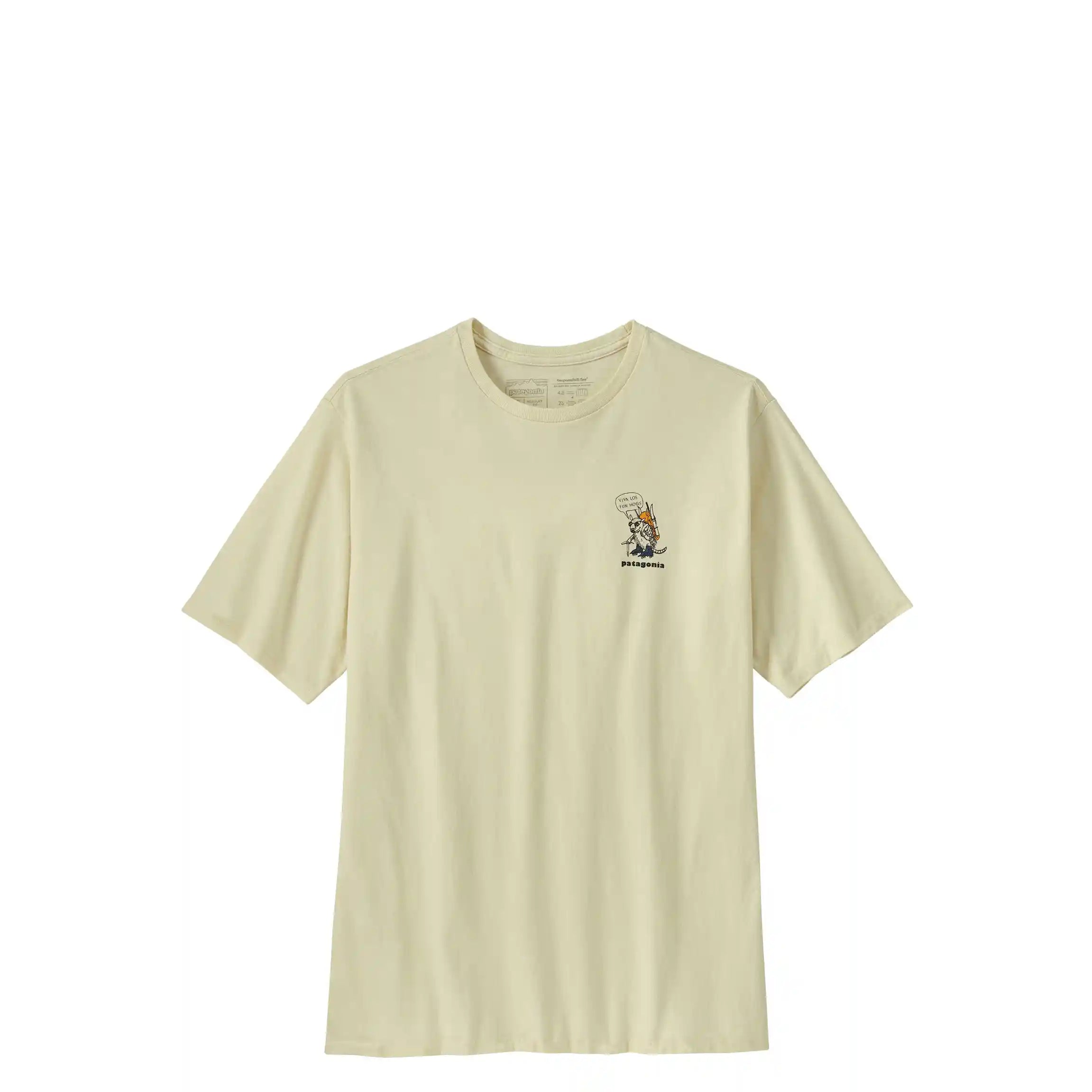 Patagonia Men's 50 Year Responsibili-Tee, fun hogs: birch white