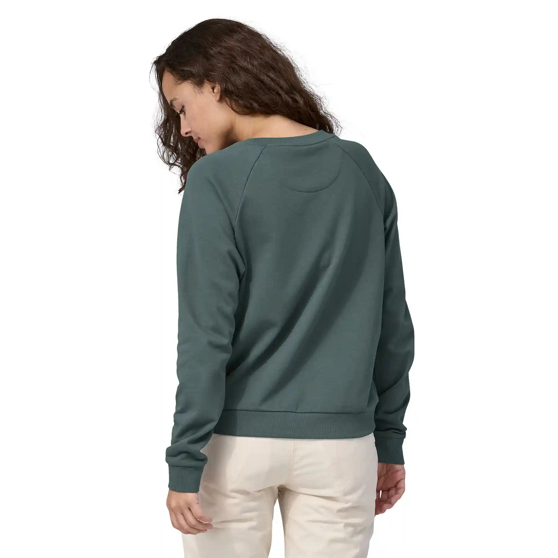 Patagonia Womens Regenerative Organic Certified Cotton Essential Top, nouveau green — available at Norwood