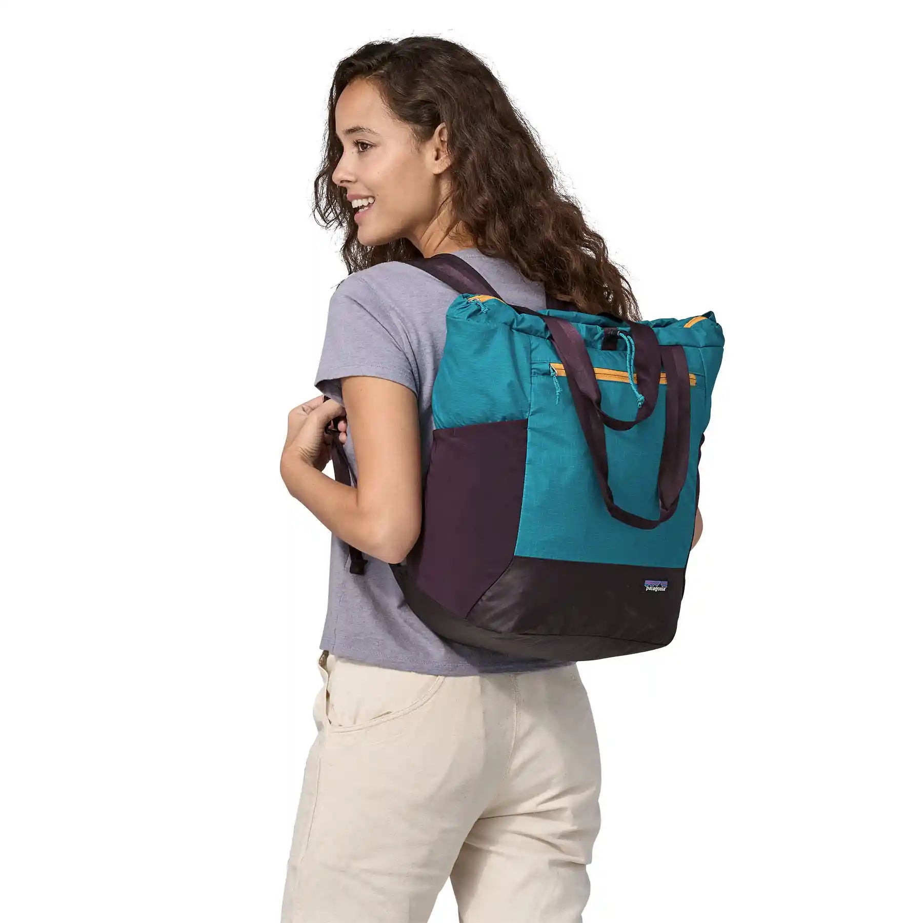 Patagonia Ultralight Black Hole Tote Pack, obsidian plum — available at Norwood