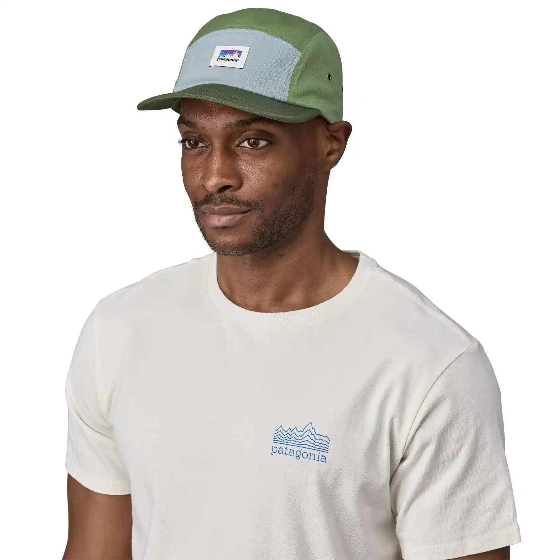 Patagonia Graphic Maclure Hat, shop sticker: terrain green — available at Norwood