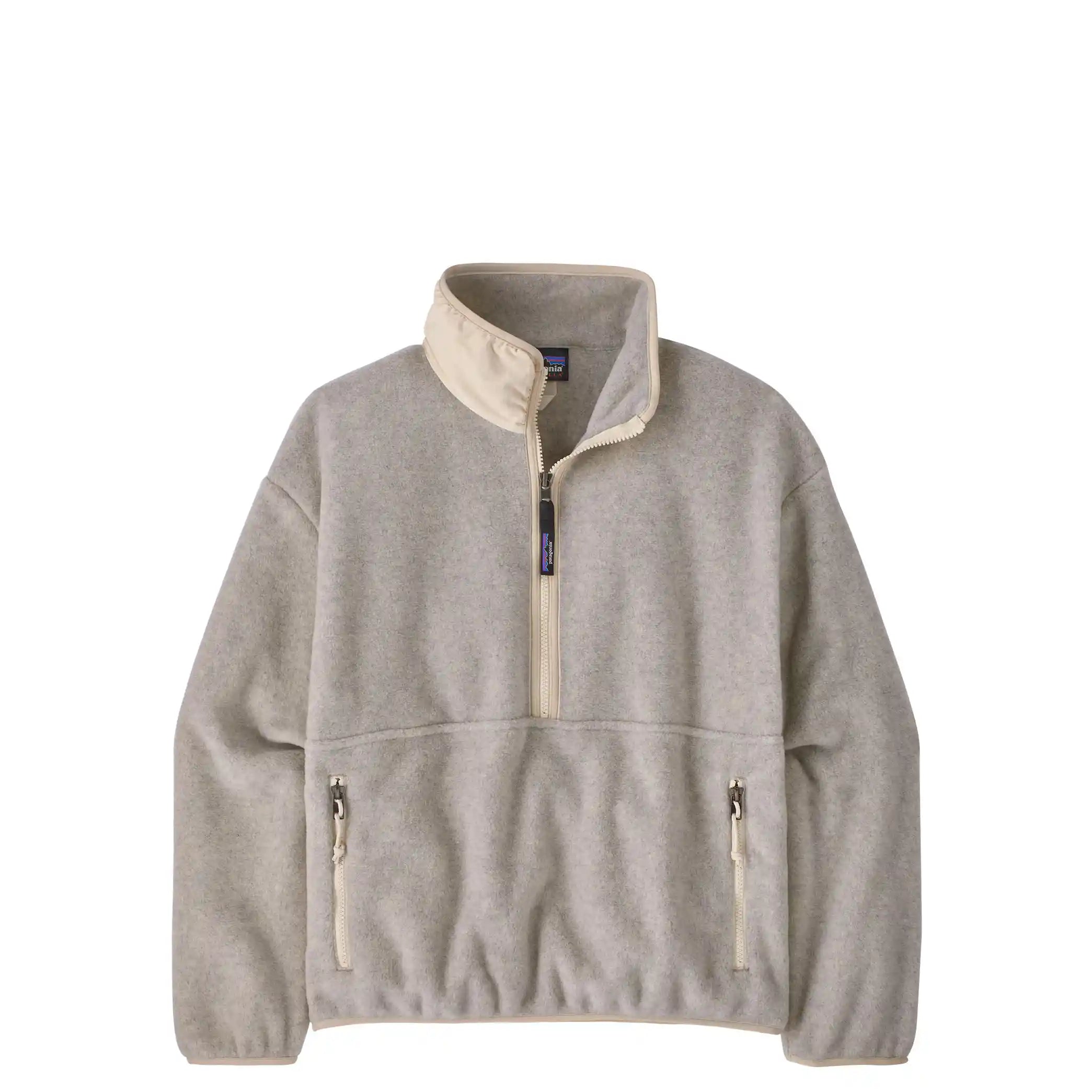 Patagonia Womens Synchilla Marsupial, oatmeal heather w/natural