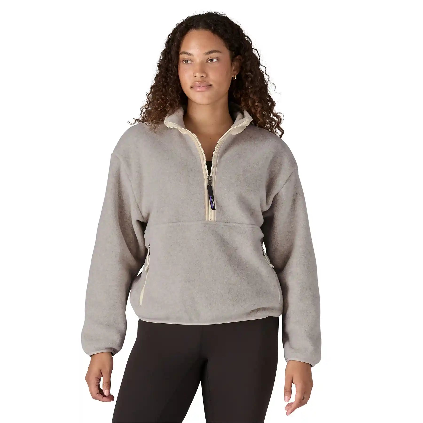 Patagonia Womens Synchilla Marsupial, oatmeal heather w/natural — available at Norwood