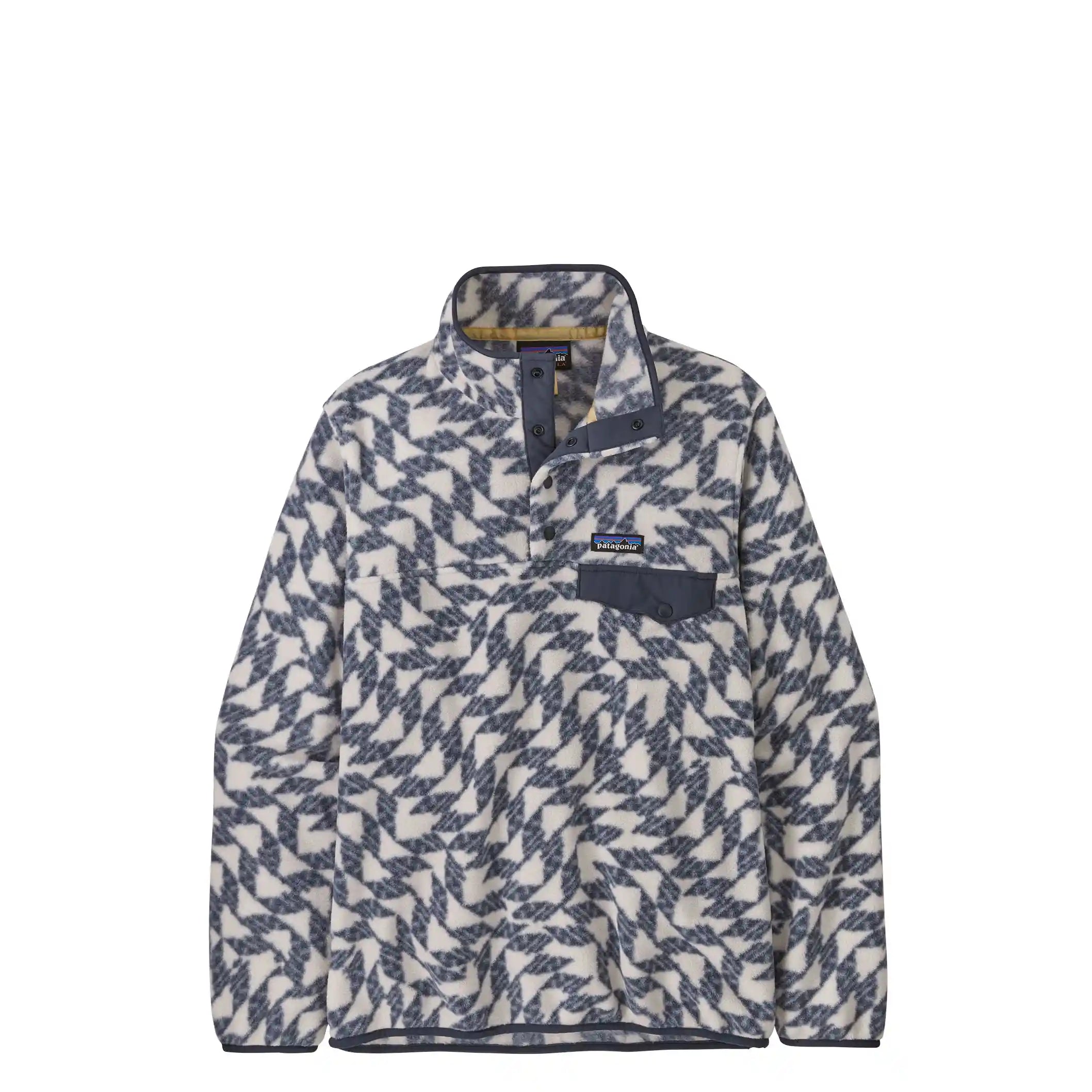 Patagonia Womens Lightweight Synchilla Snap-T, synched flight small: natural