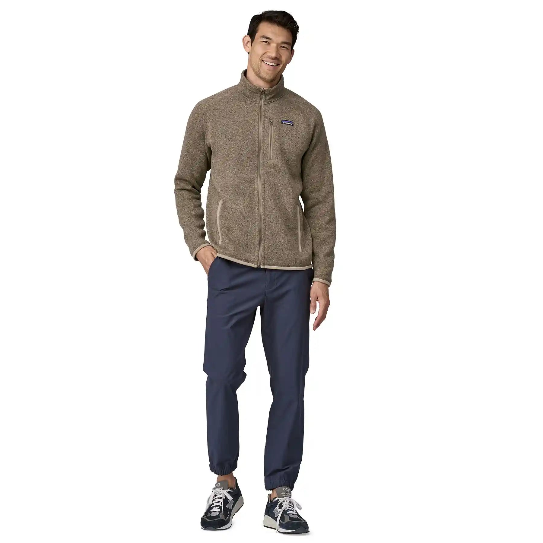 Patagonia Men's Better Sweater Jacket, seabird grey — available at Norwood
