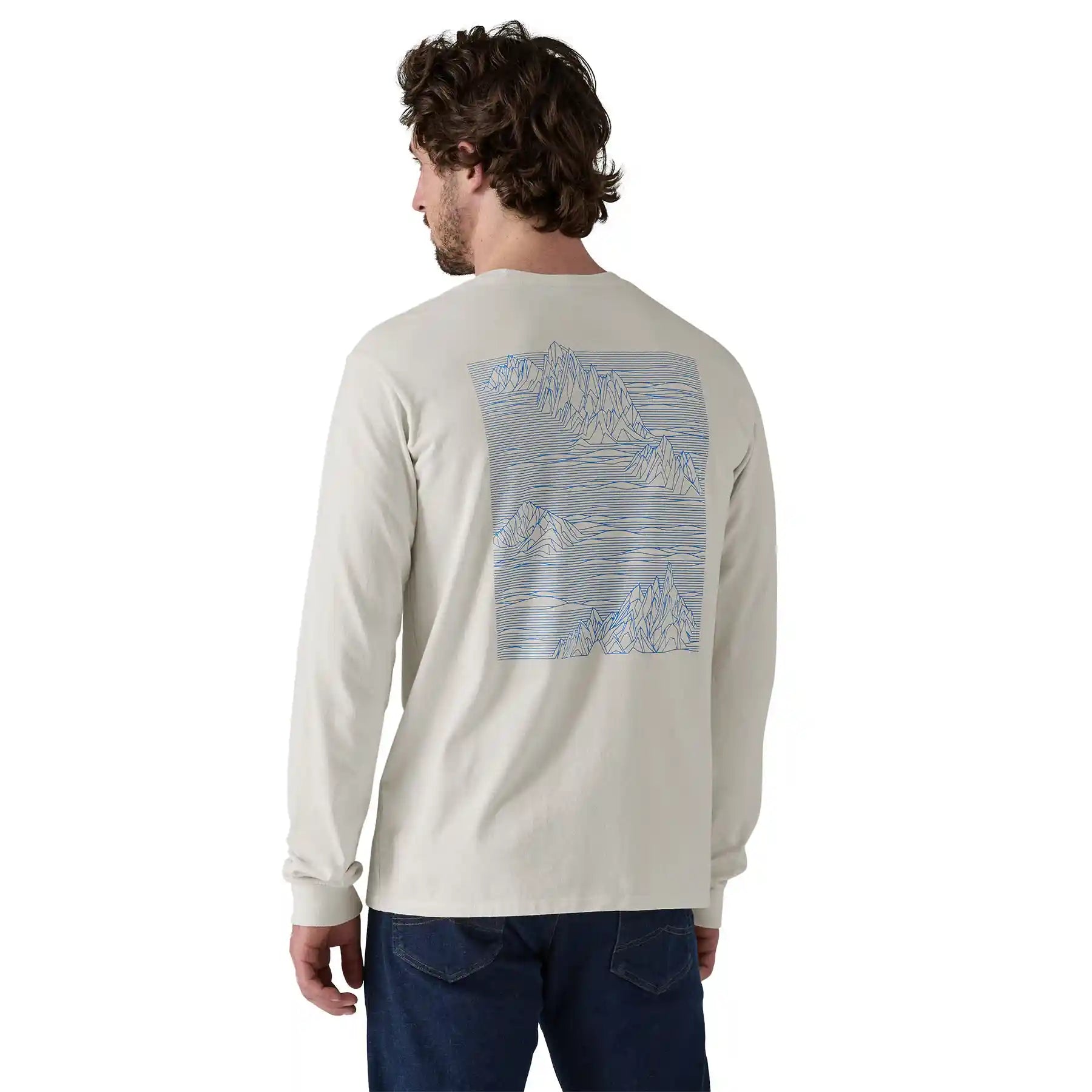 Patagonia Long Sleeve Strataspire Responsibili-Tee, birch white — available at Norwood