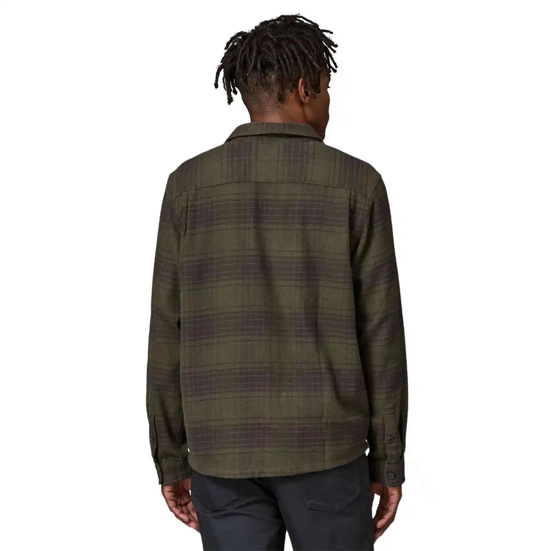 Patagonia Men's Fjord Flannel Shirt, cascade: basin green — available at Norwood