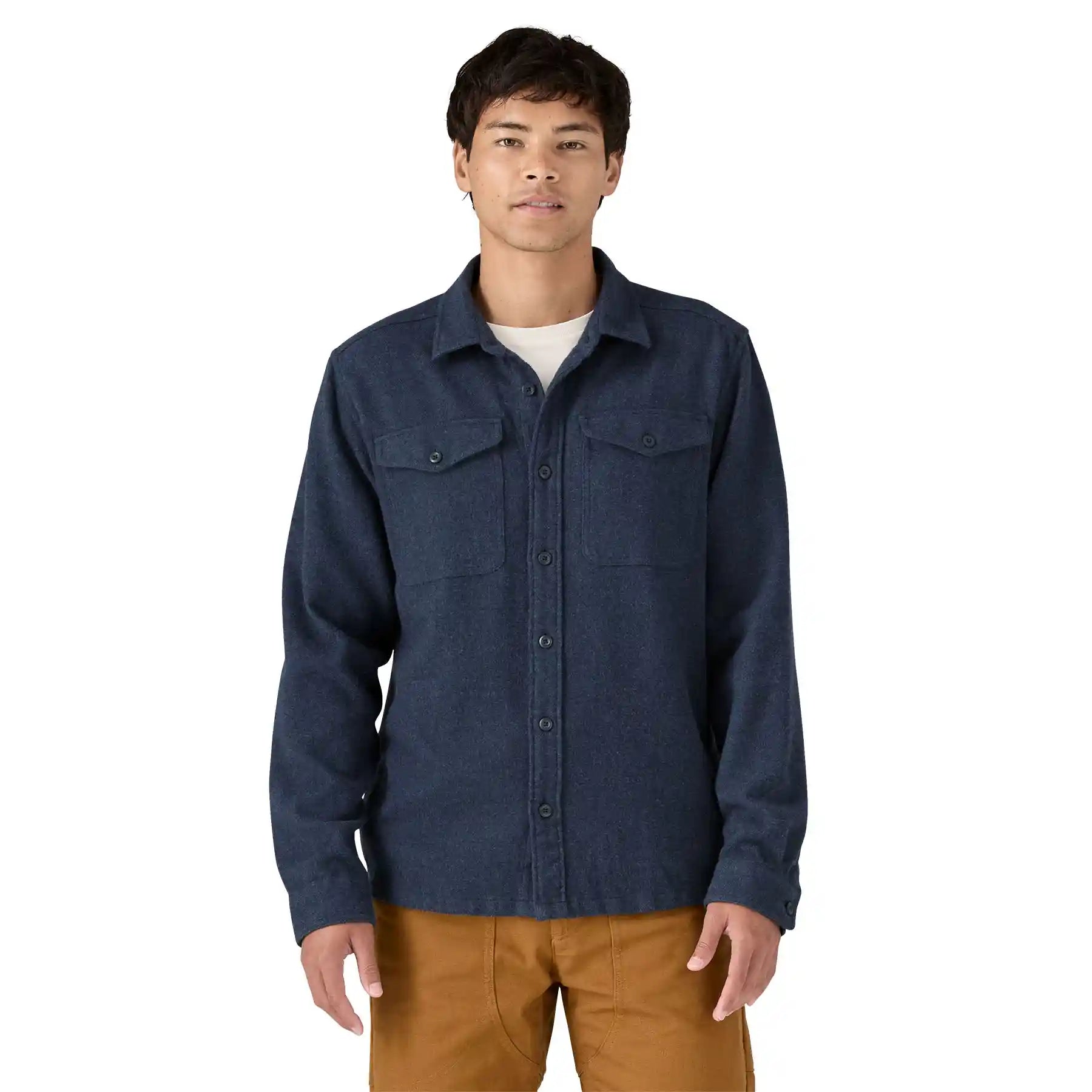 Patagonia Fjord Flannel Shirt, whole weave: new navy — available at Norwood