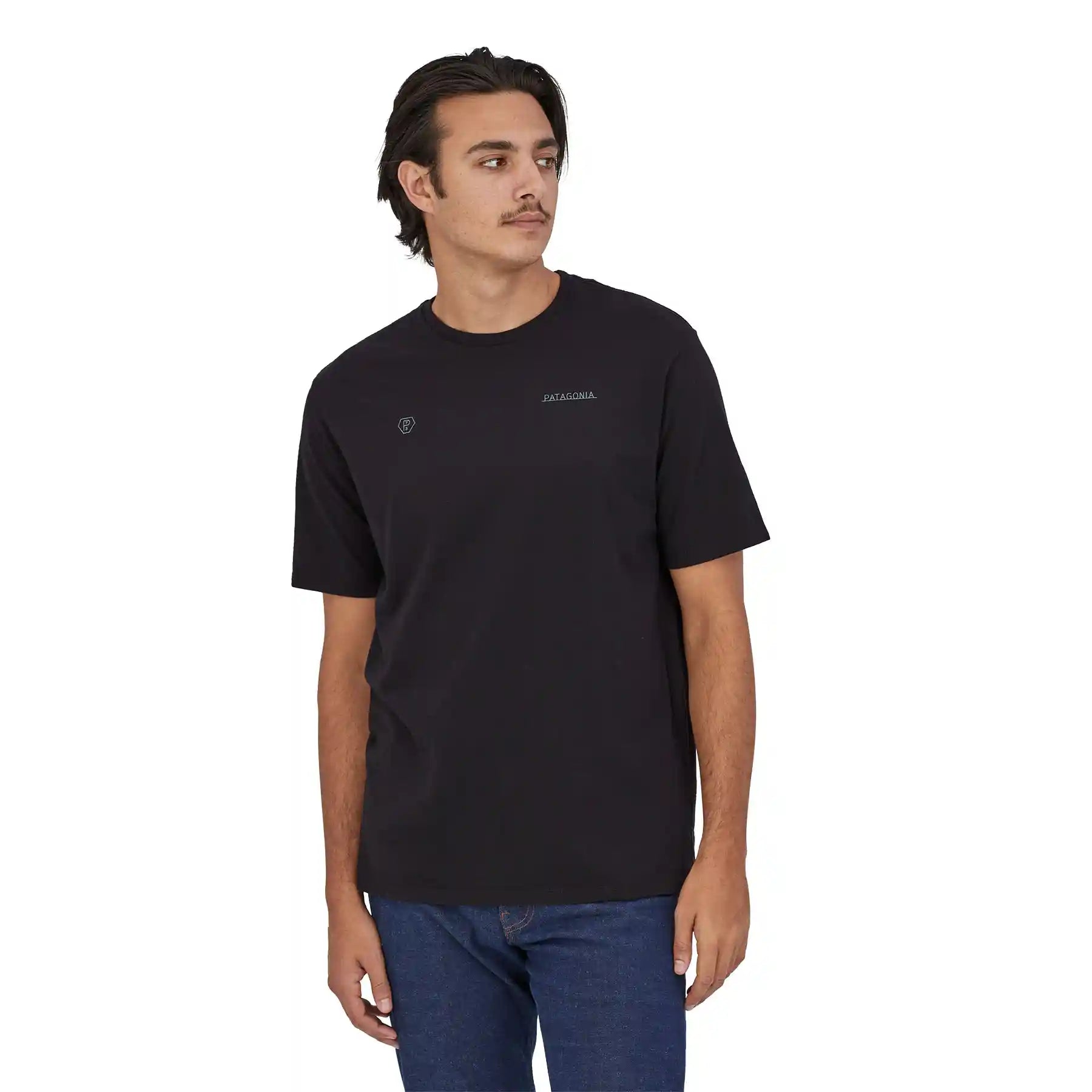 Patagonia Forge Mark Responsibili-Tee, black — available at Norwood
