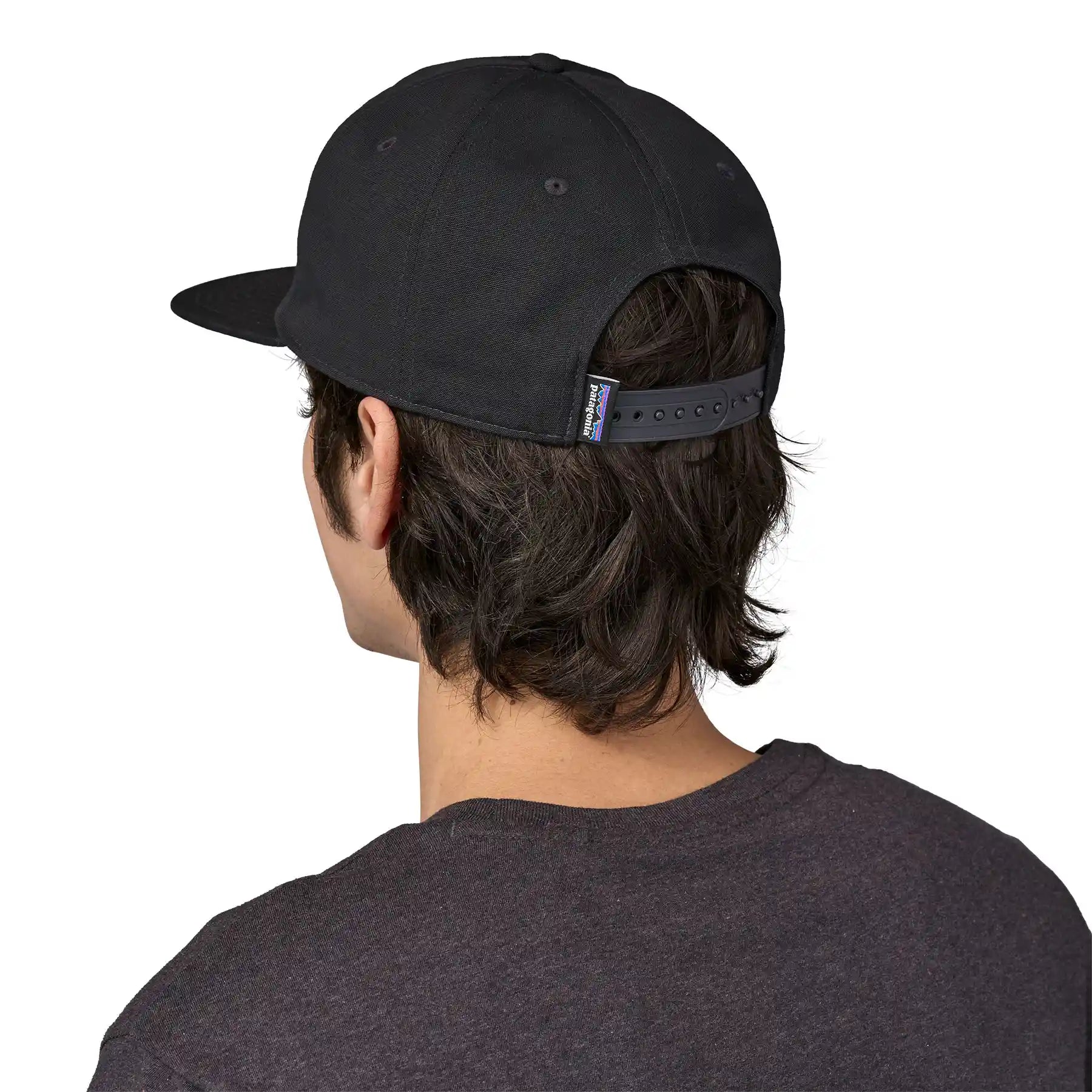 Patagonia Boardshort Label Funfarer Cap, ink black — available at Norwood