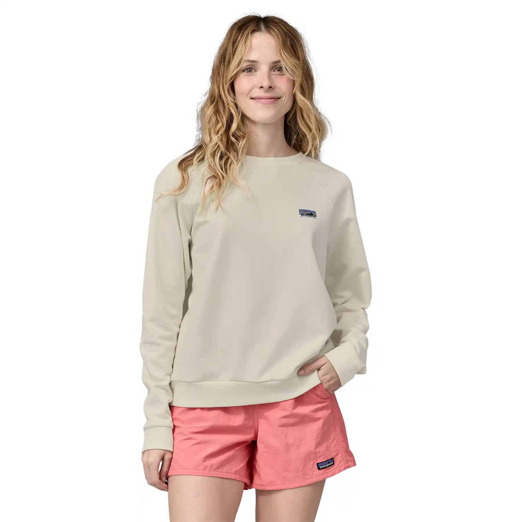Patagonia Womens Regenerative Organic Certified Cotton Essential Top, wool white — available at Norwood