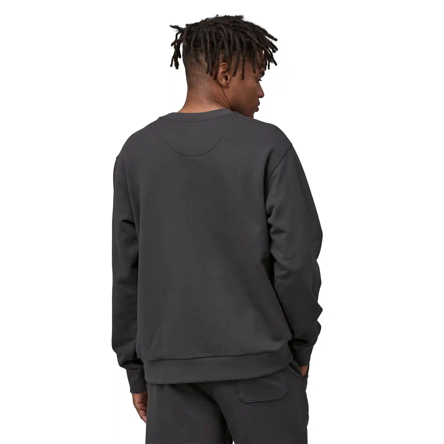 Patagonia Daily Crewneck Sweatshirt, ink black — available at Norwood
