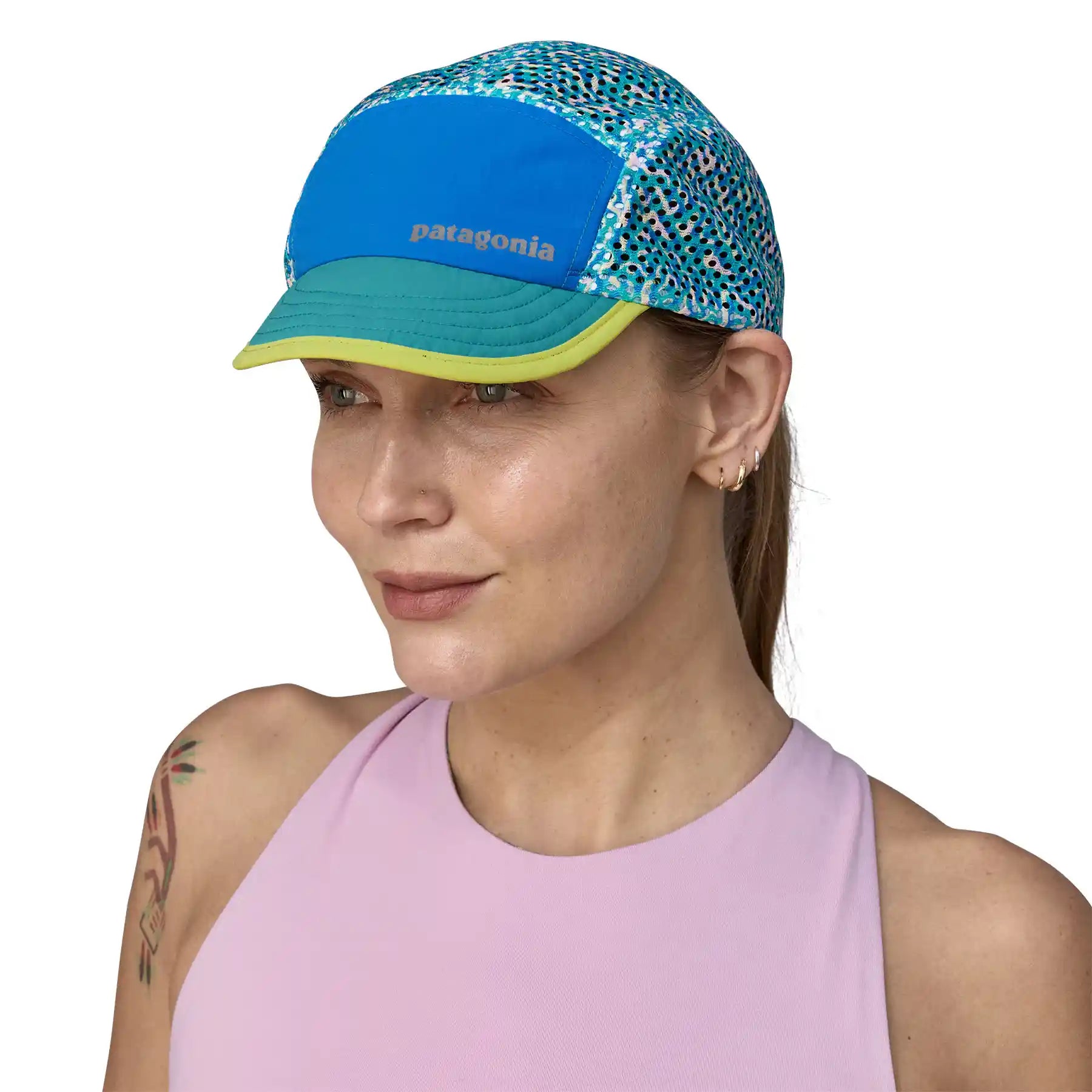 Patagonia Duckbill Cap, sea texture: subtidal blue — available at Norwood