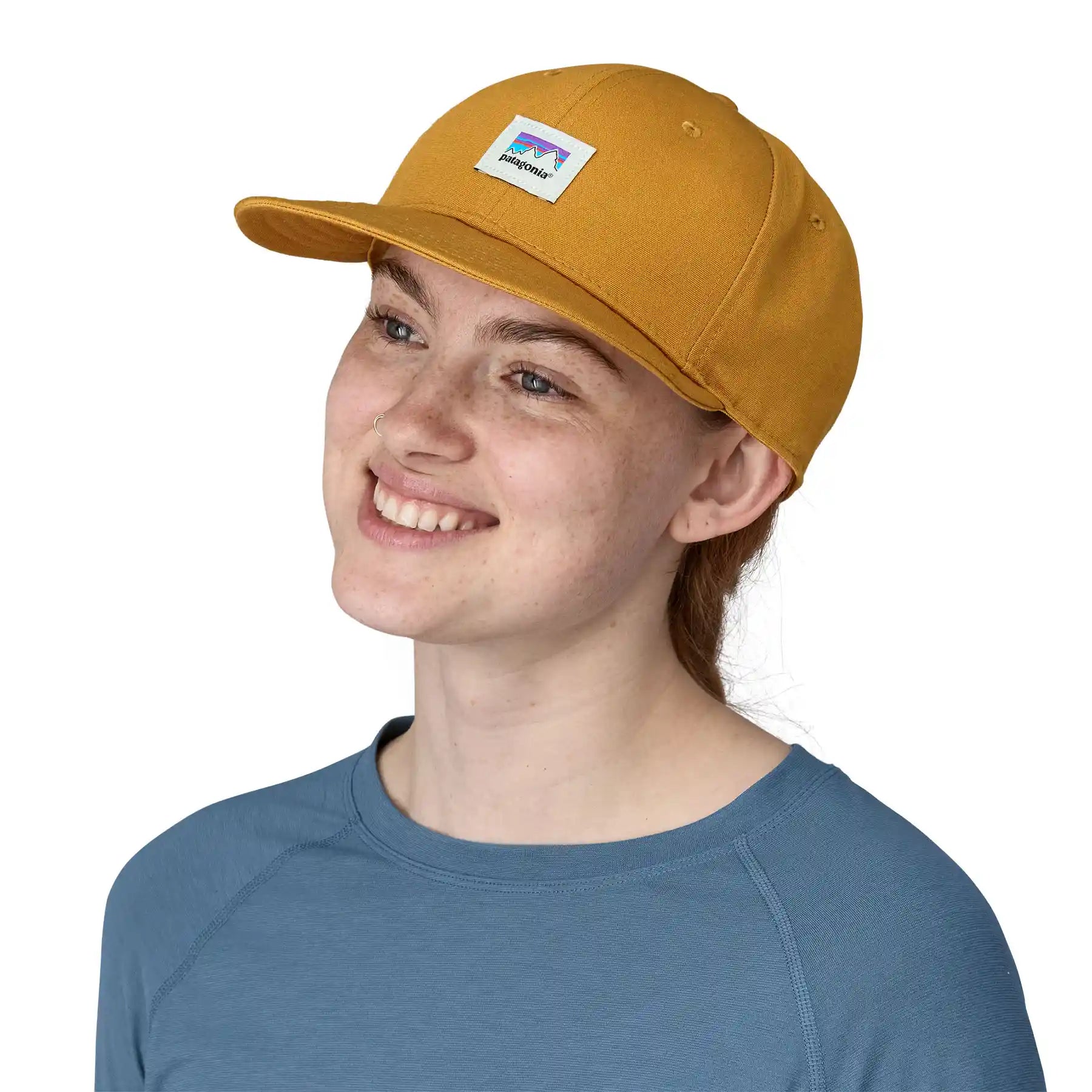 Patagonia Scrap Everyday Cap, shop sticker: oaks brown — available at Norwood