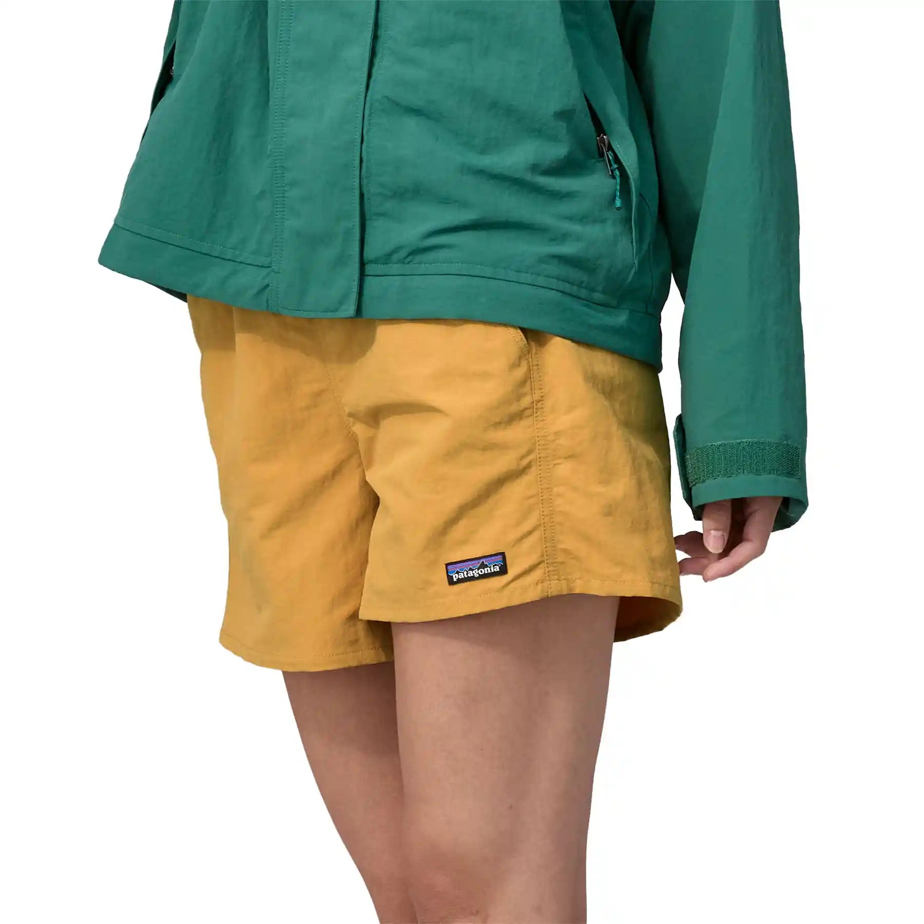 Patagonia Womens Baggies Shorts - 5", pufferfish gold — available at Norwood