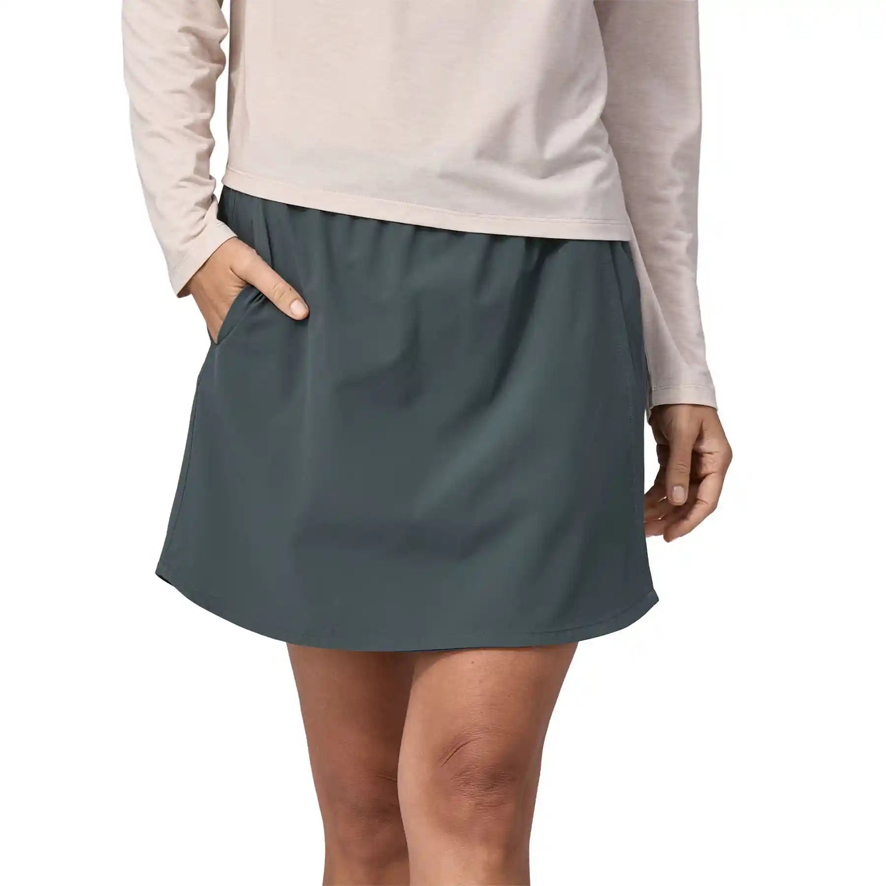 Patagonia Womens Fleetwith Skort, nouveau green — available at Norwood