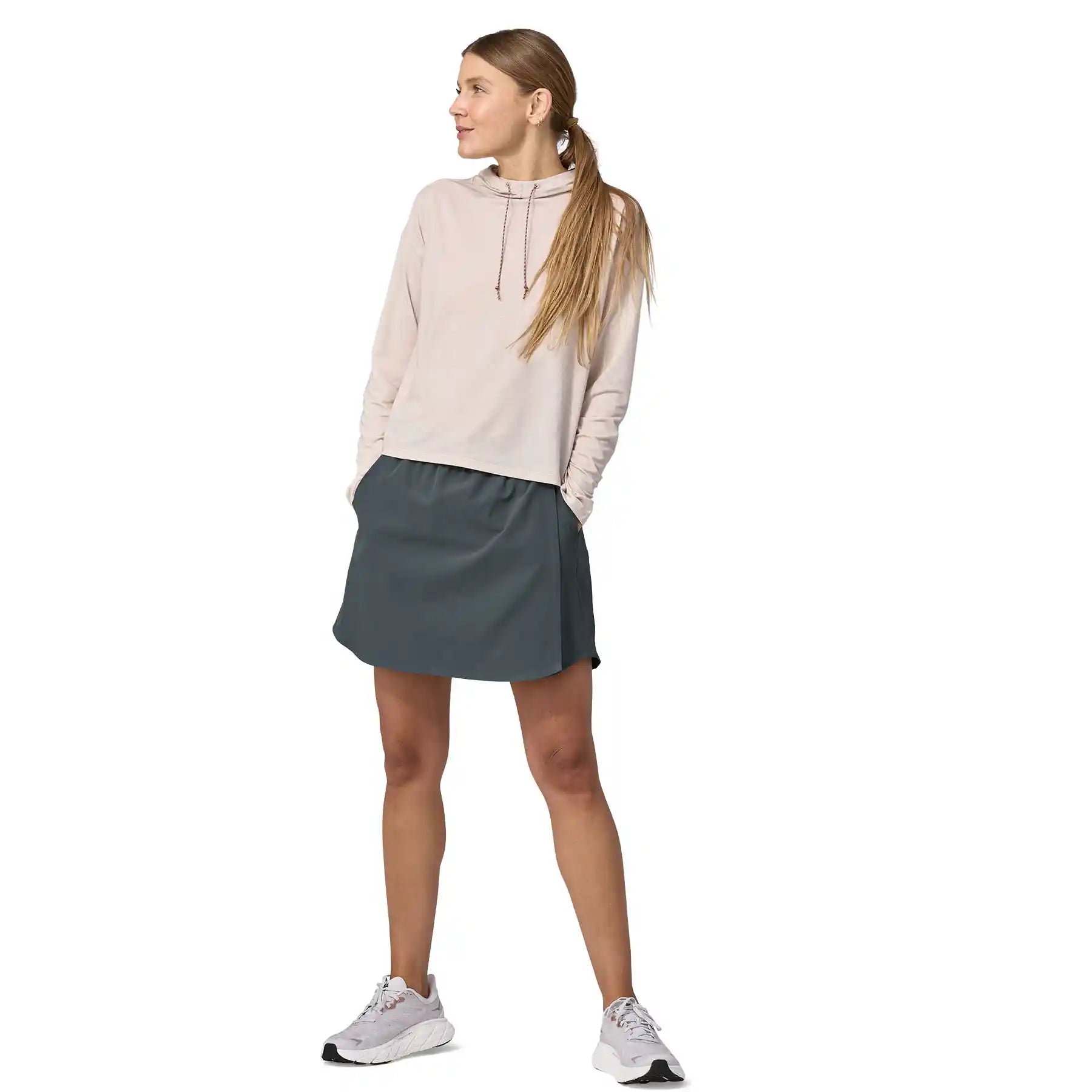 Patagonia Womens Fleetwith Skort, nouveau green — available at Norwood