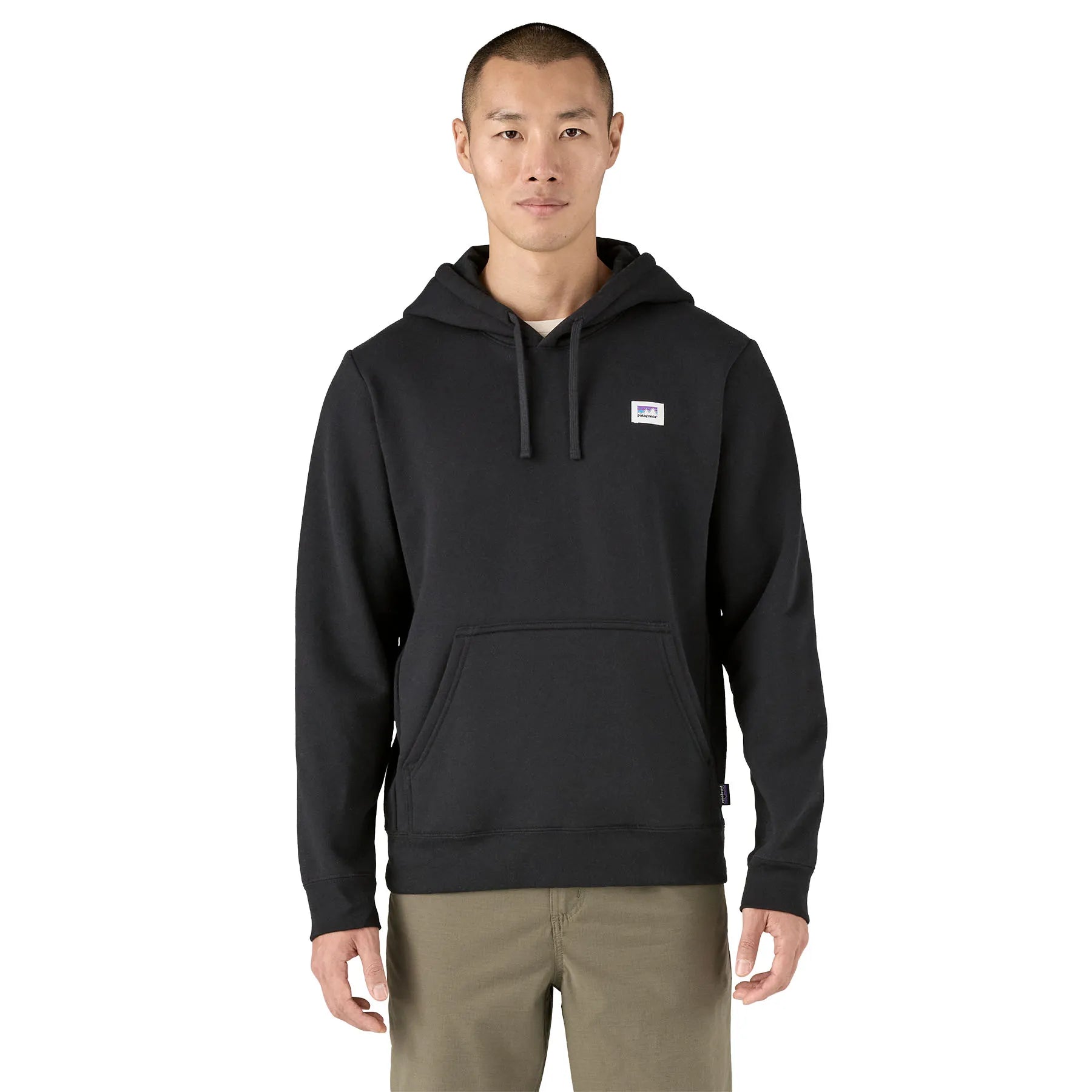 Patagonia Shop Sticker Uprisal Hoody, black — available at Norwood