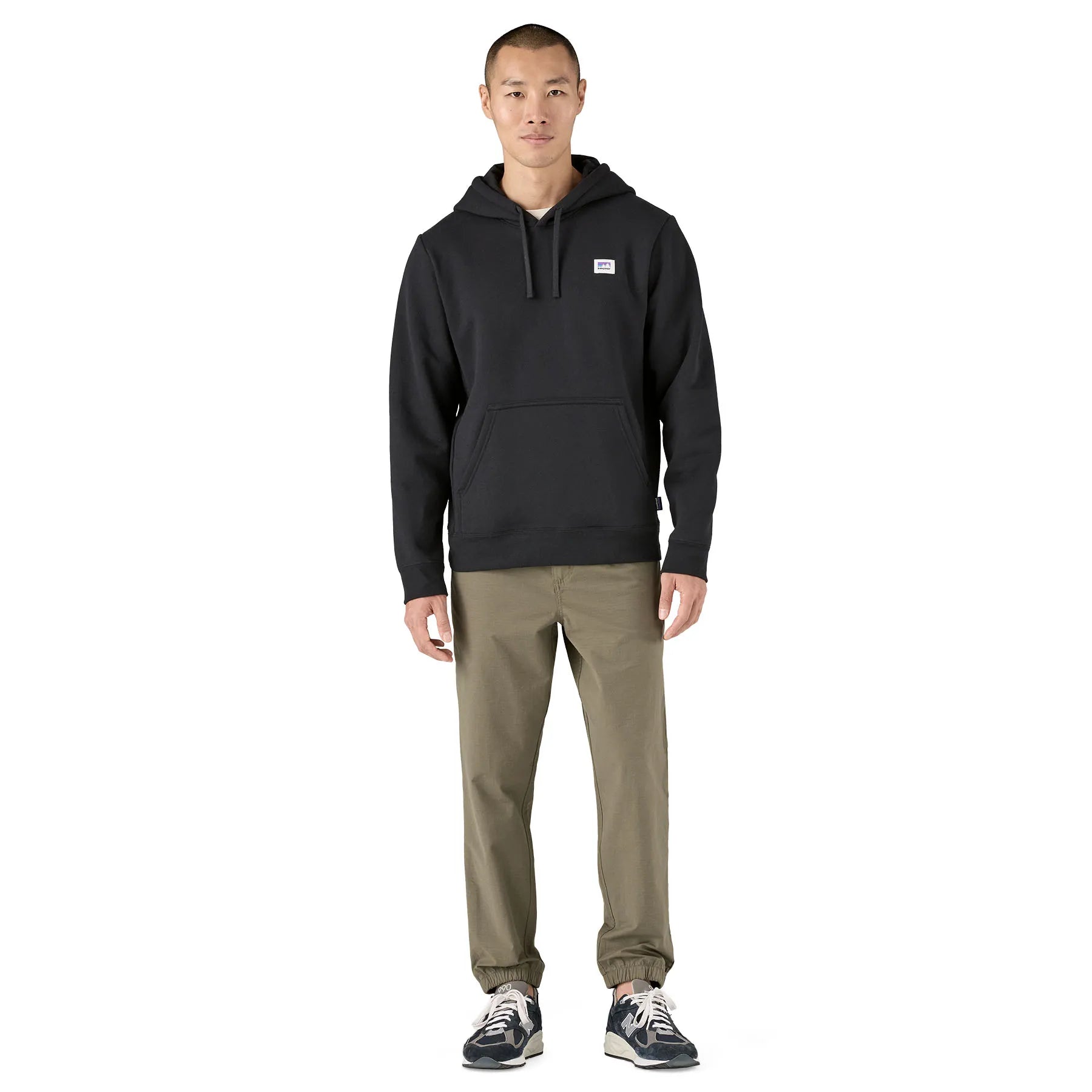 Patagonia Shop Sticker Uprisal Hoody, black — available at Norwood