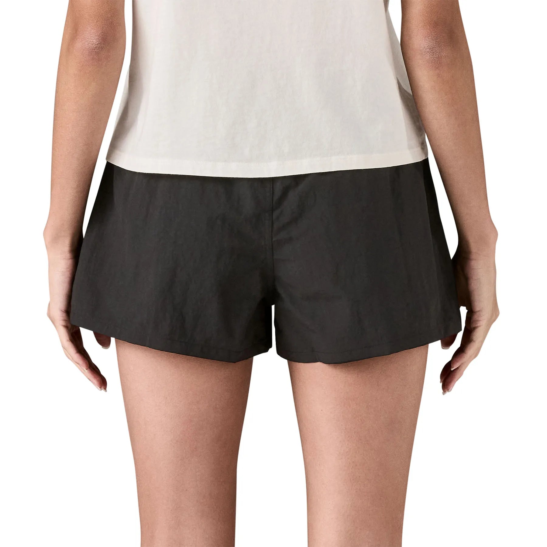 Patagonia Womens Barely Baggies Shorts - 2 1/2 In., black w/black — available at Norwood