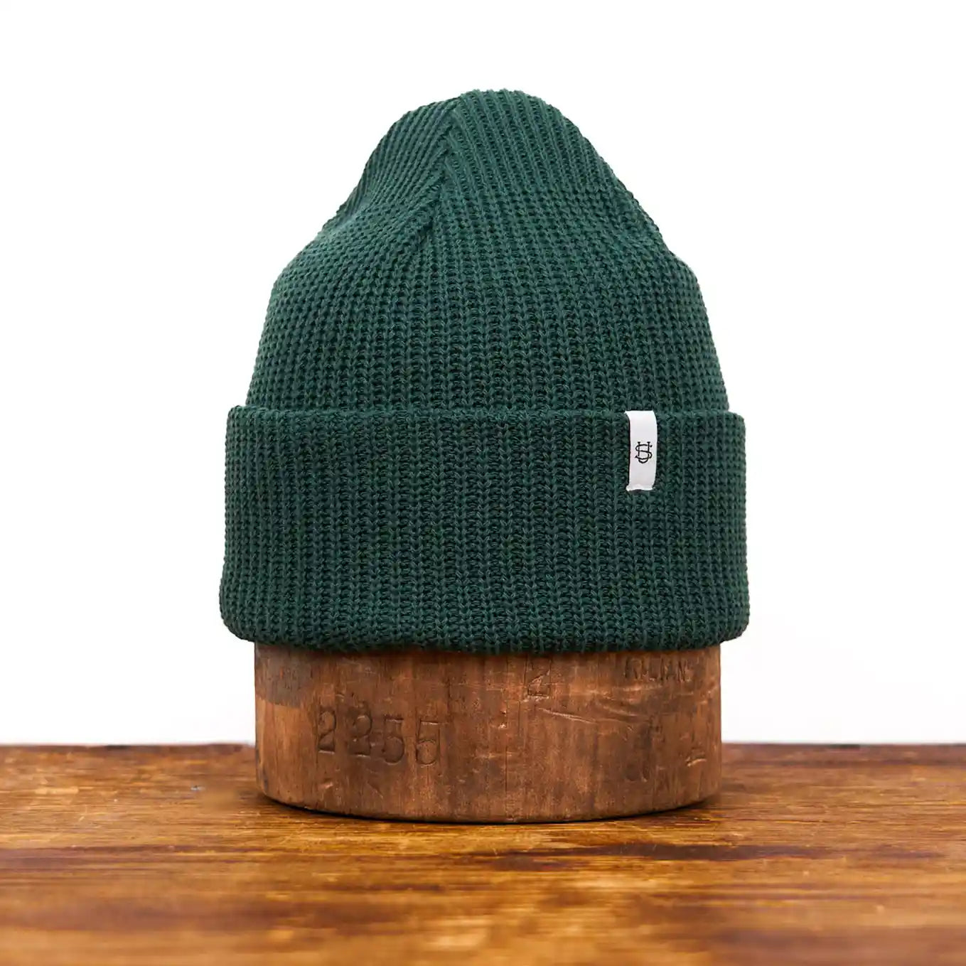 Upstate Stock Upcycled Cotton Watchcap, adirondak green