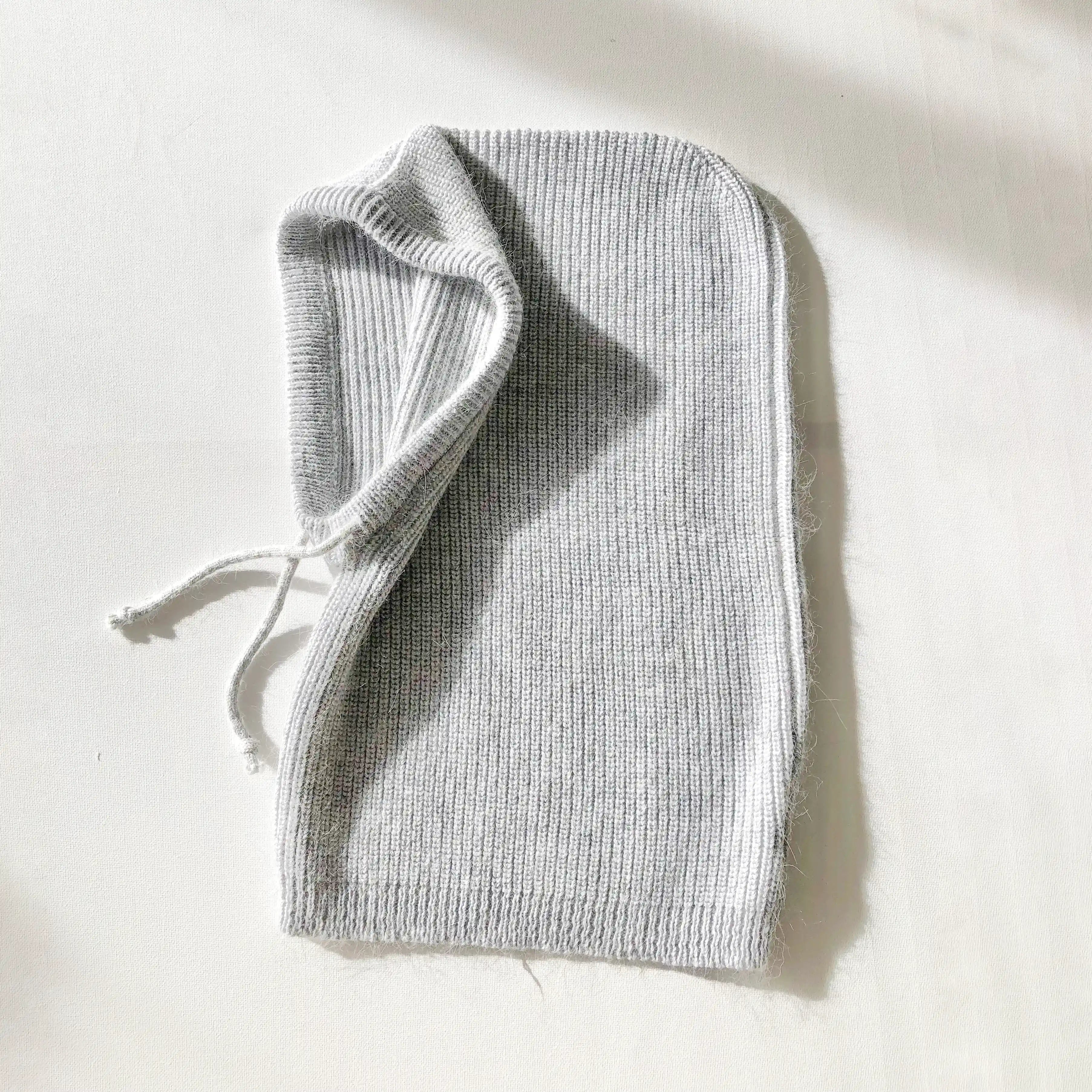 Billy Bamboo 2024 Angora Wool Balaclava, light gray